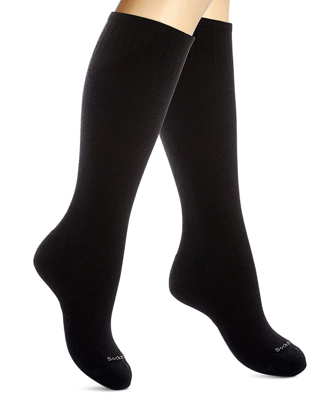 Medical Compression Socks for Women - BLACK - COTTON SIZE: WB-TCM STRENGTH:20-30 MMHG (1 Pair) (HH X720CWB91-T) (HH X720CWB91-T)