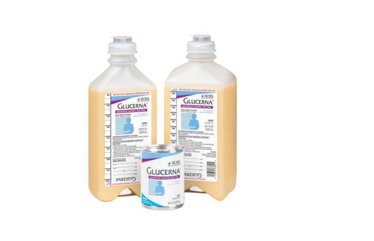 GLUCERNA 1.0 CAL UNFLAVORED, 100ML READY TO HANG CONTAINER (NON-RETURNABLE) 8/Case (ROS 51206)