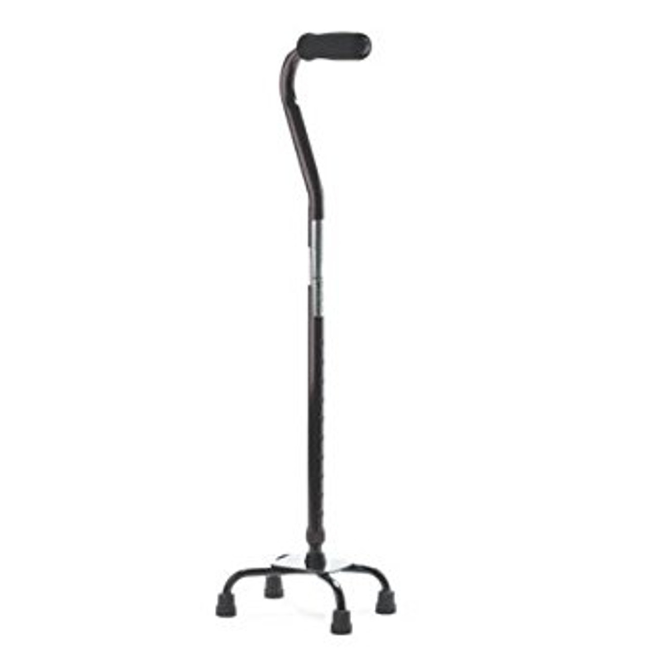 Medline MDS86222W QUAD CANE, SMALL BASE, BLACK