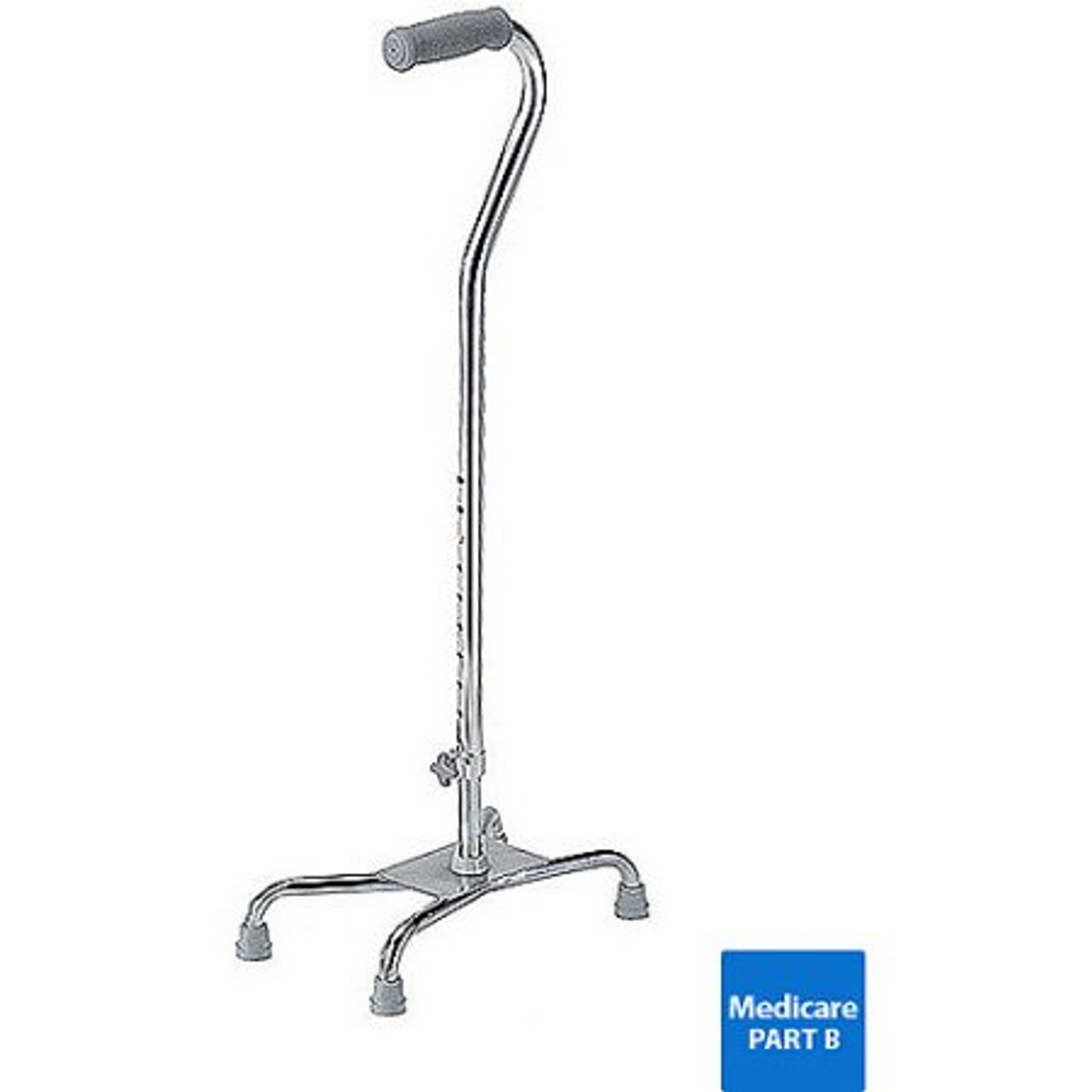 Medline MDS86228CHR QUAD CANE, LARGE BASE, CHROME