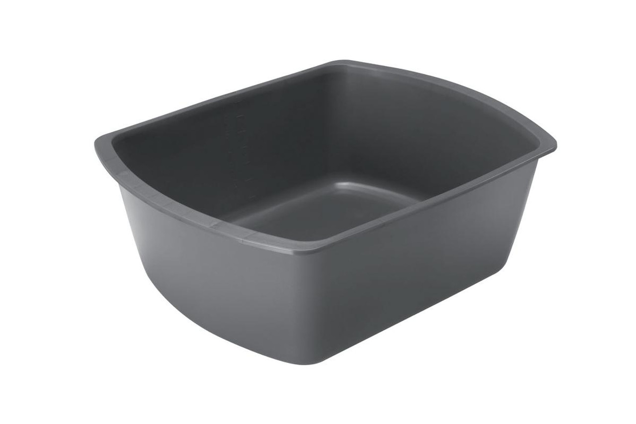 Medline DYND80342 WASHBASIN,RECTANGULAR,GRAPHITE,8 QT CS 50/CS