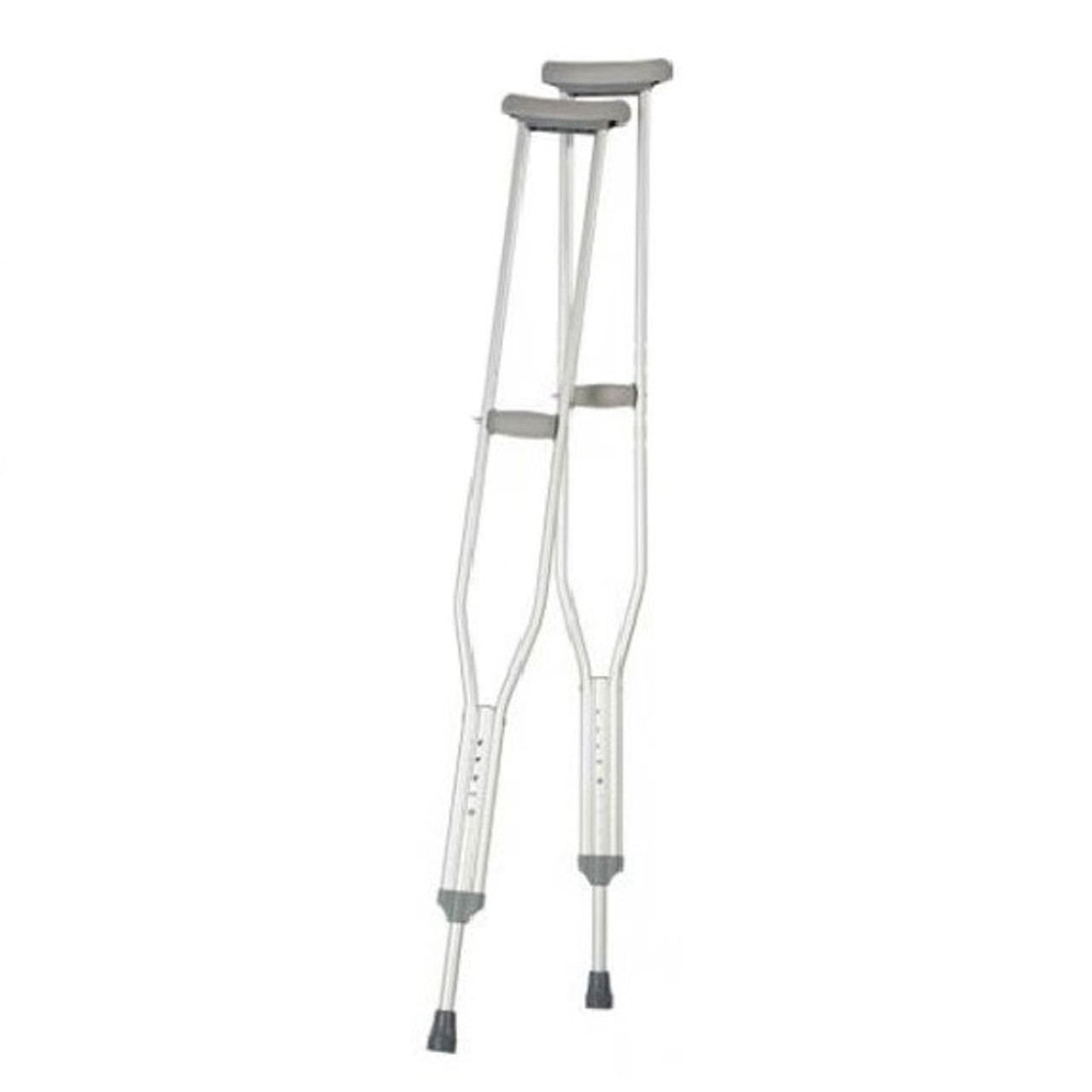 Carex A97600 Adult Push Button Aluminum Crutches, 1ct