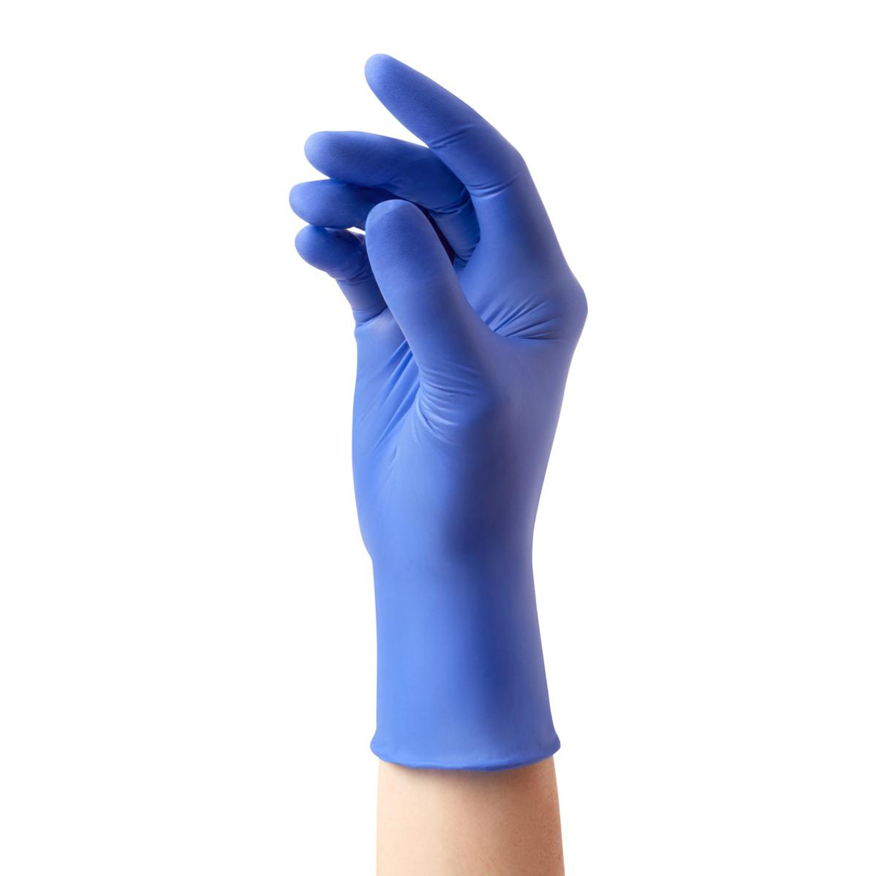 Medline MDS2585 SensiCare Silk Nitrile Powder-Free Exam Gloves,W/FILM, Medium CS 2500/CS