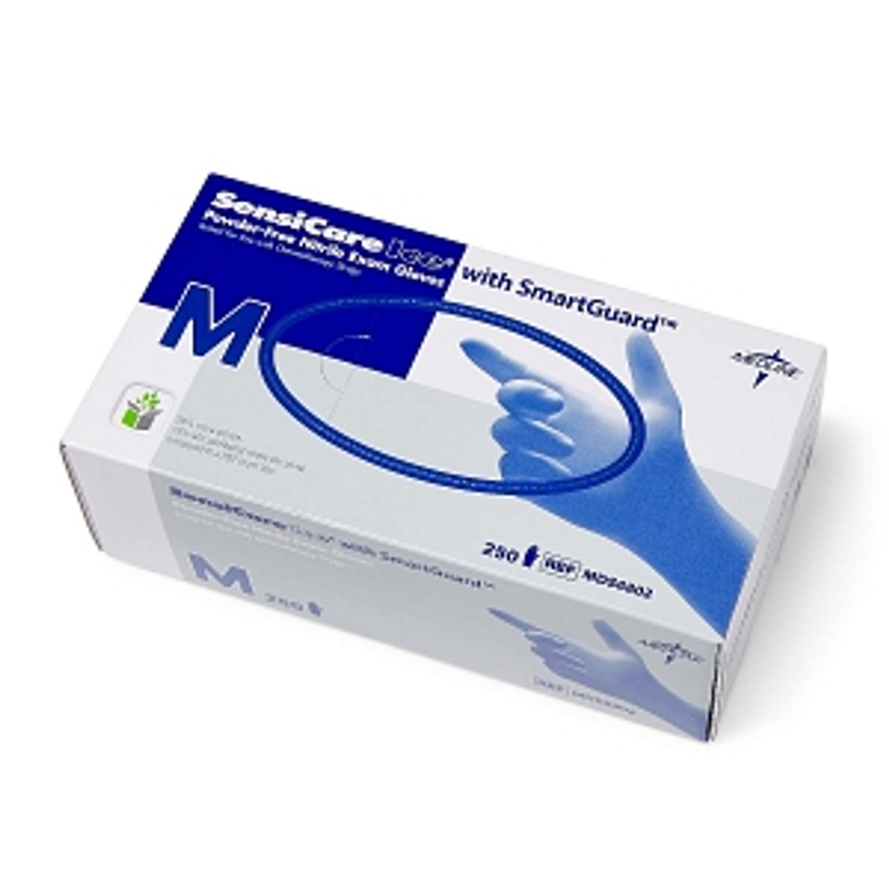 Medline MDS6802 Examination Glove Nitrile,SENSICARE-ICE,W/FILM,Medium CS 2500/CS