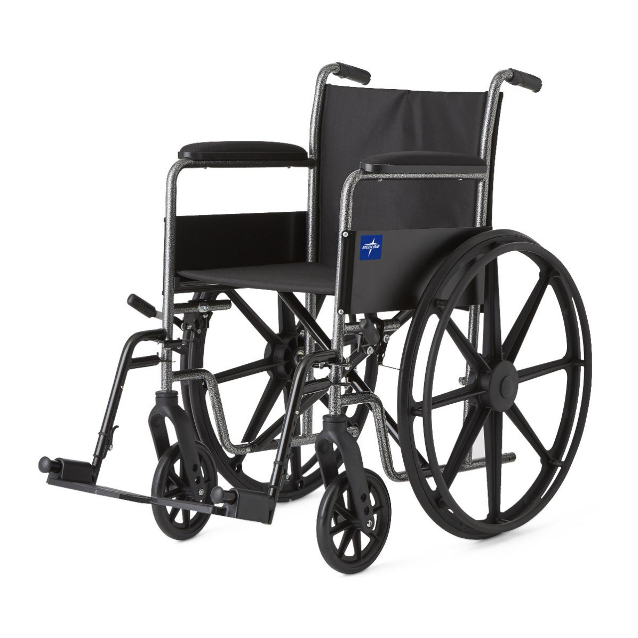 Medline MDS806150EE WHEELCHAIR,K1 BASIC,18,PERM FLA,S/AFOOT EA