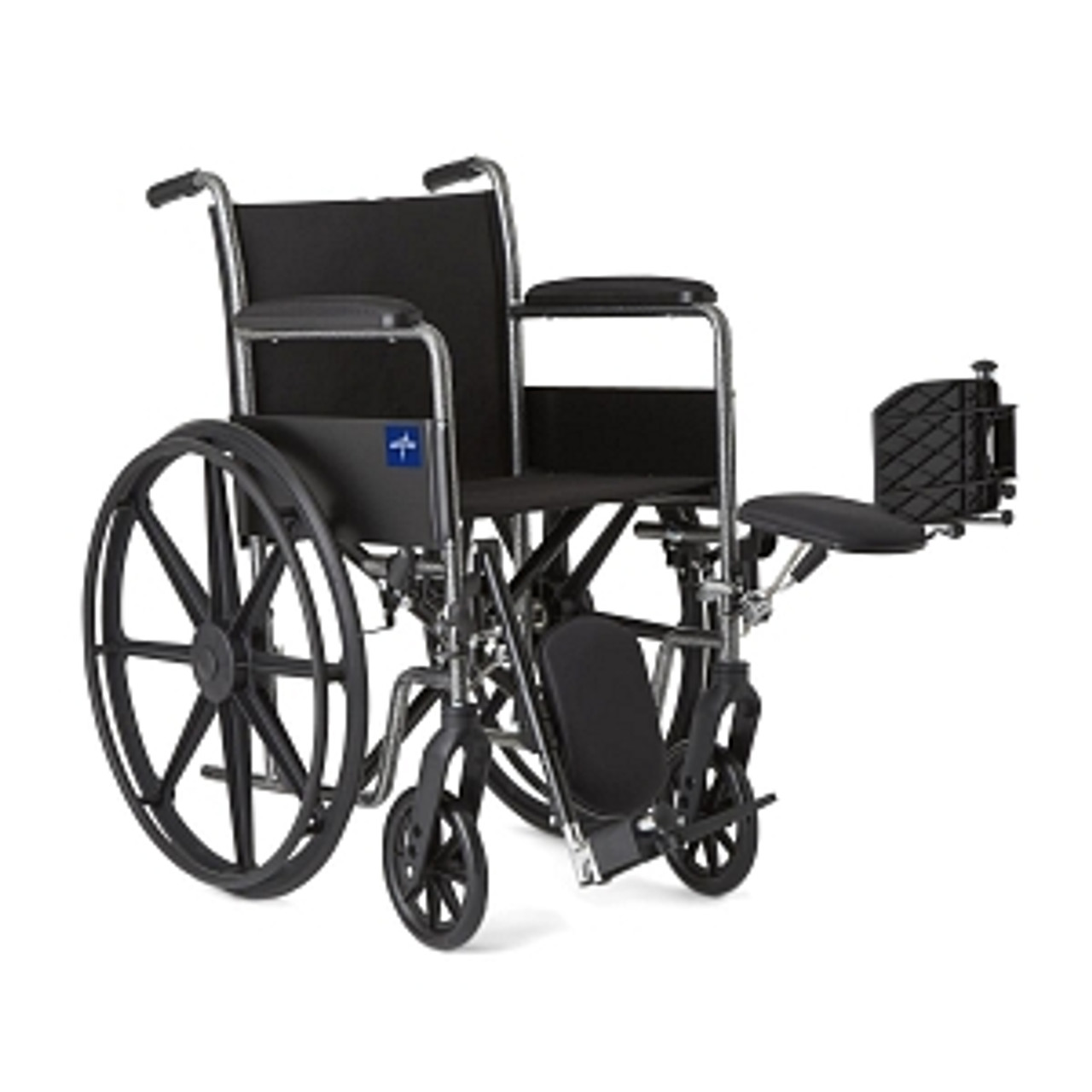 Medline MDS806200EE WHEELCHAIR, K1 BASIC,18, PERM ARM, ELR, Each