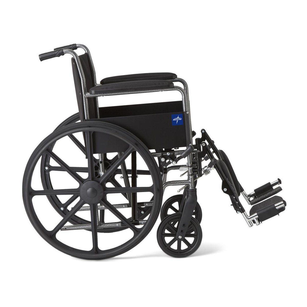 Medline MDS806200EE WHEELCHAIR, K1 BASIC,18, PERM ARM, ELR, Each