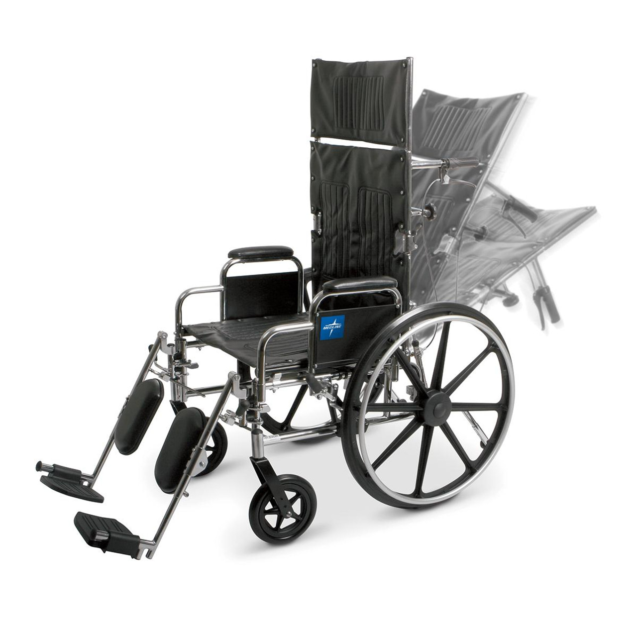 Medline MDS808650 WHEELCHAIR,RECLINER,EXCEL,22",DLA,ELR EA (Medline MDS808650)