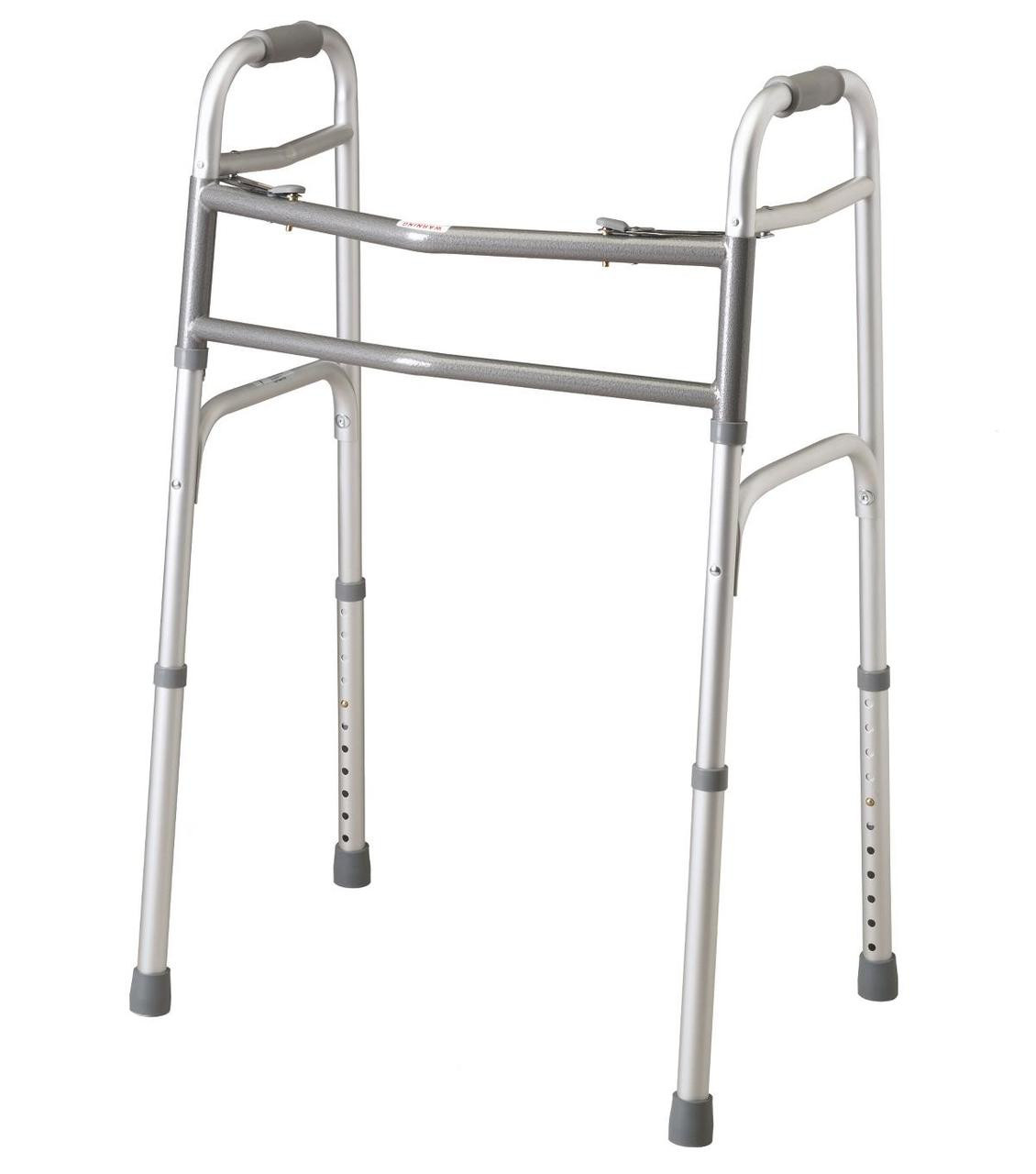 Medline MDS86410XW BARIATRIC 2-BUTTON WALKER,500 LB CAPACITY,EXTRA WIDE