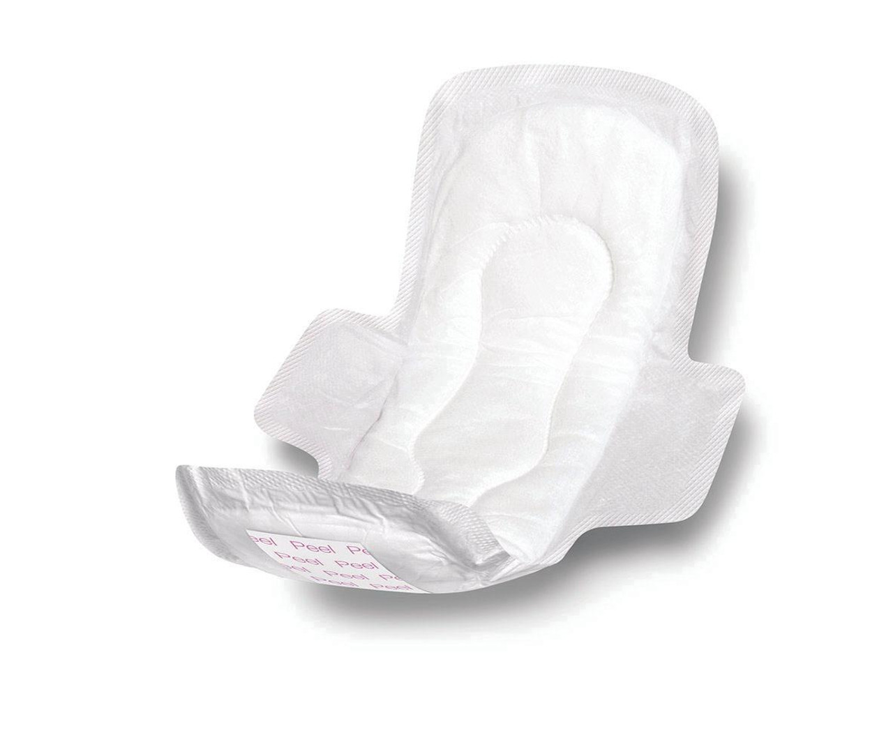Medline NON241289 Sanitary Pads with Adhesive and Wings,11",MAXI,N-Sterile CS 288/CS