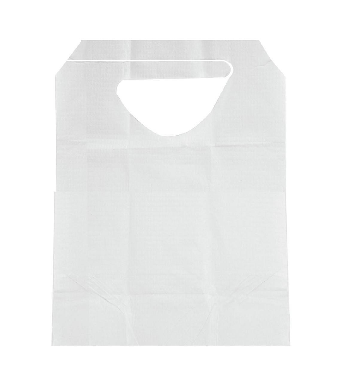 Medline NON24268 BIB,TISSUE/POLY,W/ TIES,16X33,WHITE CS 300/CS