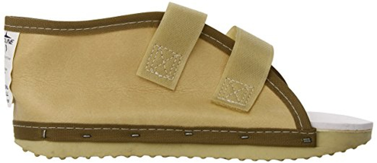 Medline ORT30200WXS Hook and Loop Women Post-Op Shoes, Beige, X-Small Each