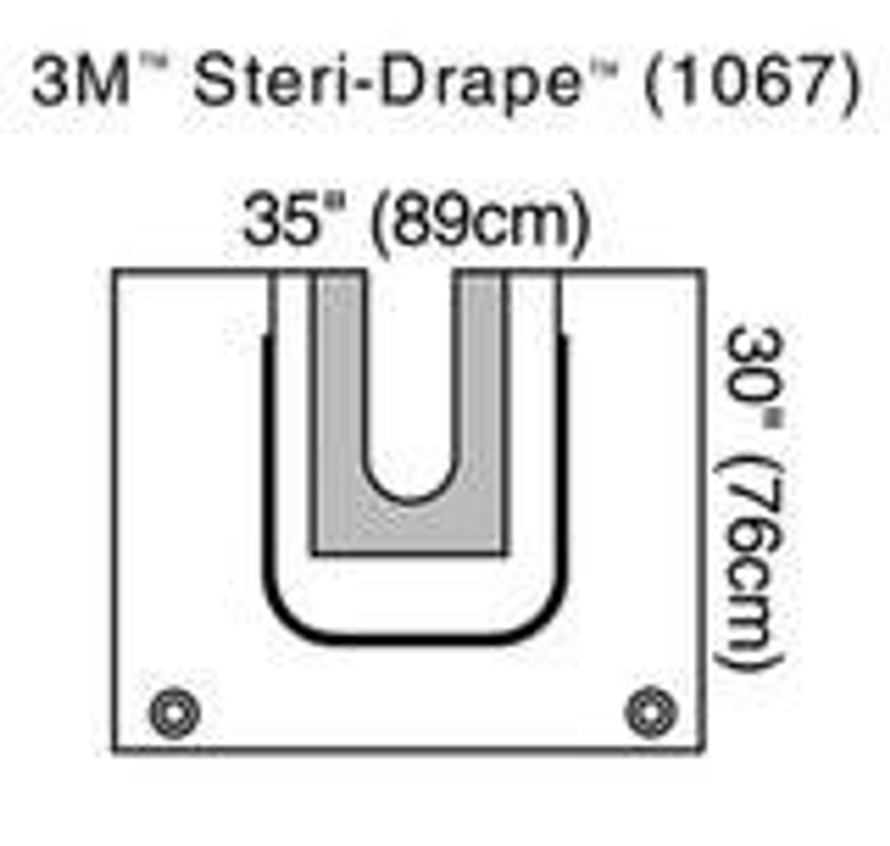 3M-1067 Steri-Drape™ U-Drape SHOULDER 87cm X 74cm BX/5 (3M-1067)