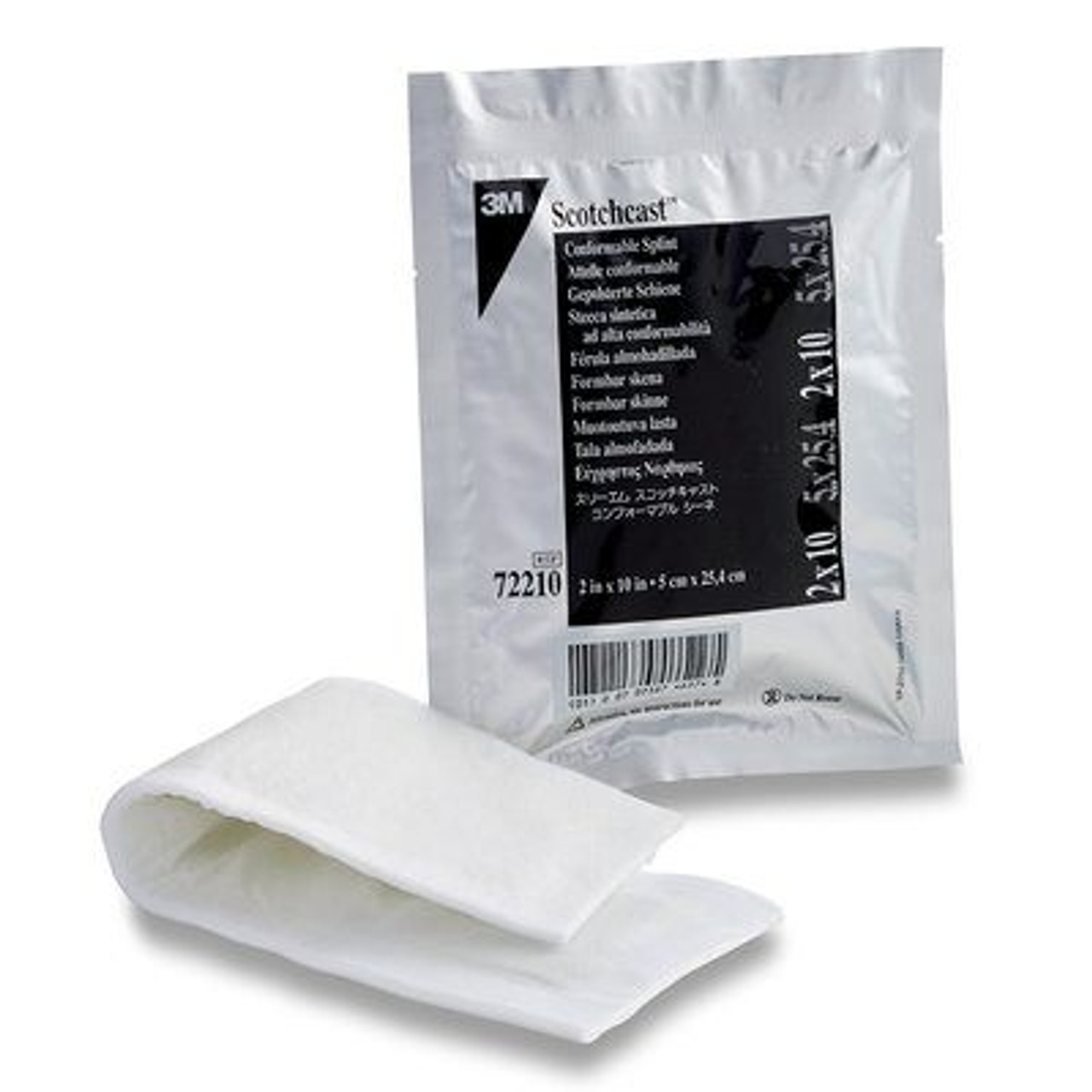 3M-72210 Conformable SPLINT FIBERGLASS PRE-CUT 2" X 10" FELT PADDING CS/10