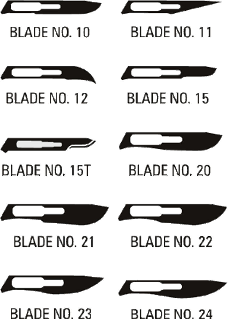 AMG 500-020 LANCE STAINLESS STEEL SCALPEL BLADES SIZE 20 STERILE, #4 FITTING BX/100