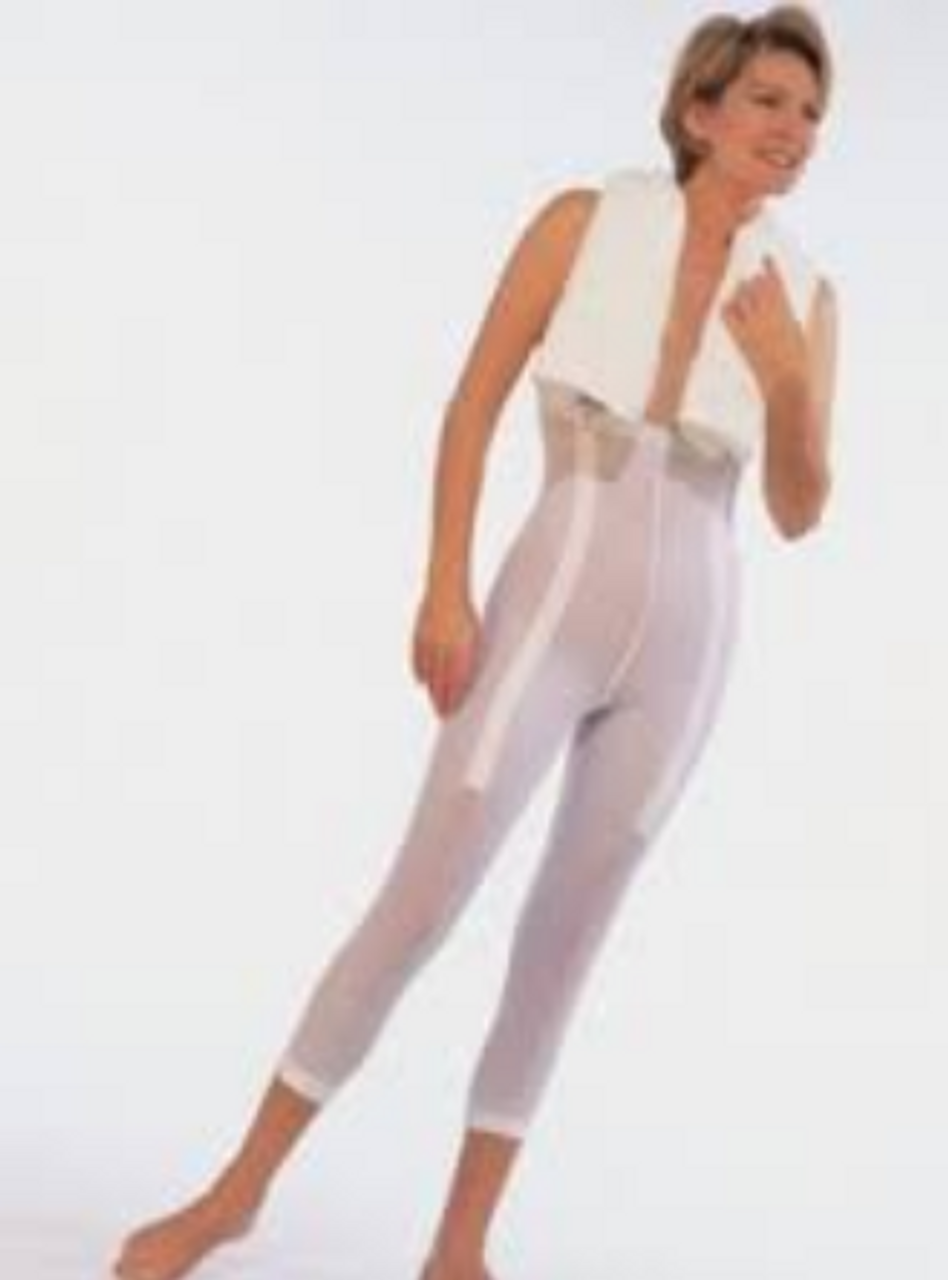 BSN-110667 PLASTIC SURGERY GIRDLE, FEMALE, LONG LEG, MD (27"-28" ), WHITE (BSN-110667)