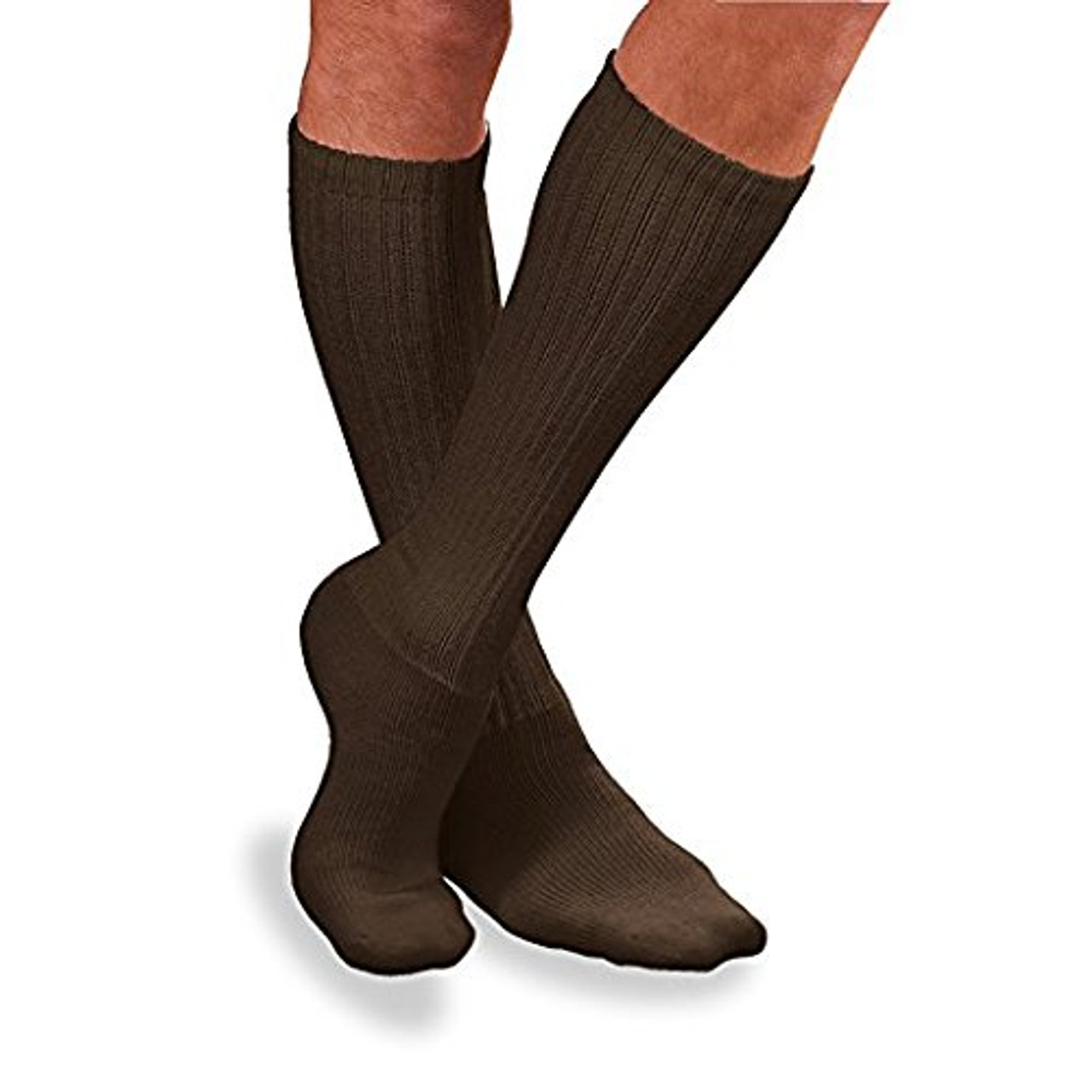 BSN-110858 PR/1 JOBST SENSIFOOT DIABETIC SOCK, KNEE HIGH, 8-15 MMHG, LG, BROWN, CLOSED TOE