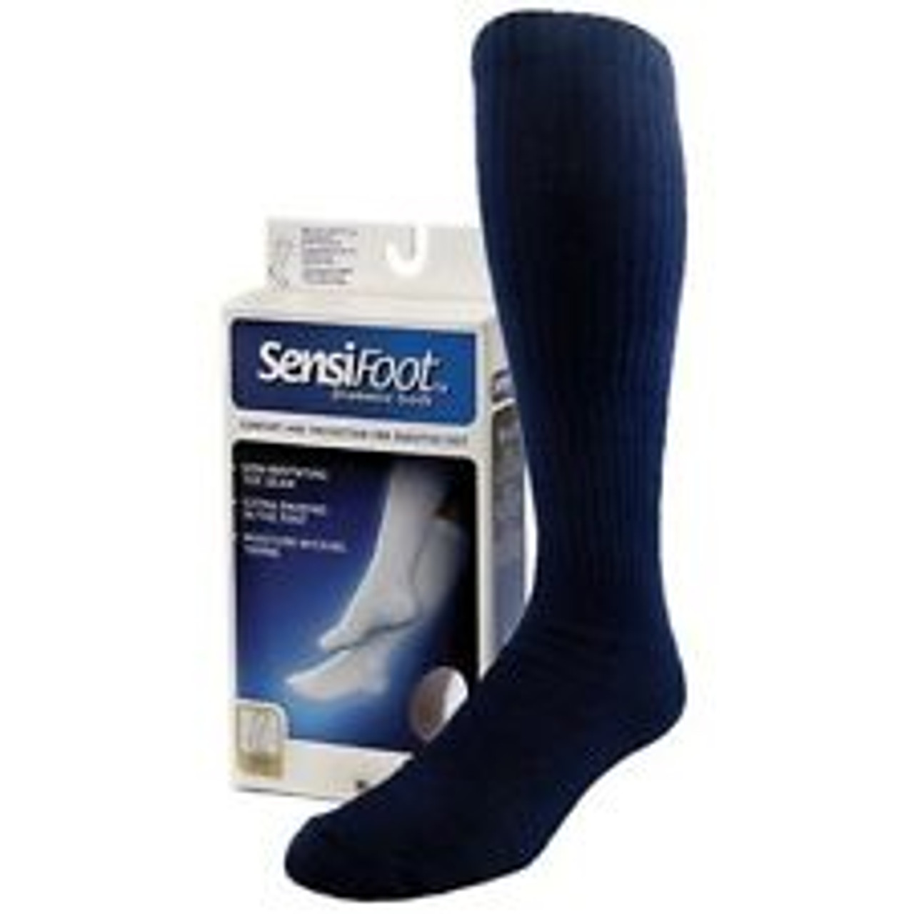 BSN-110862 PR/1 JOBST SENSIFOOT DIABETIC SOCK, KNEE HIGH, 8-15 MMHG, MD, NAVY, CLOSED TOE