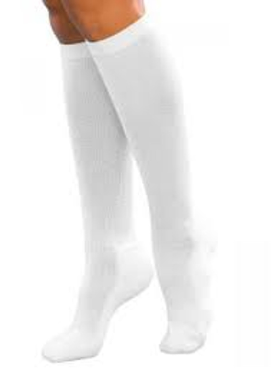 BSN-111403 PR/1 JOBST ANTI-EMBOLISM STOCKINGS, KNEE HIGH, SM, LONG, WHITE