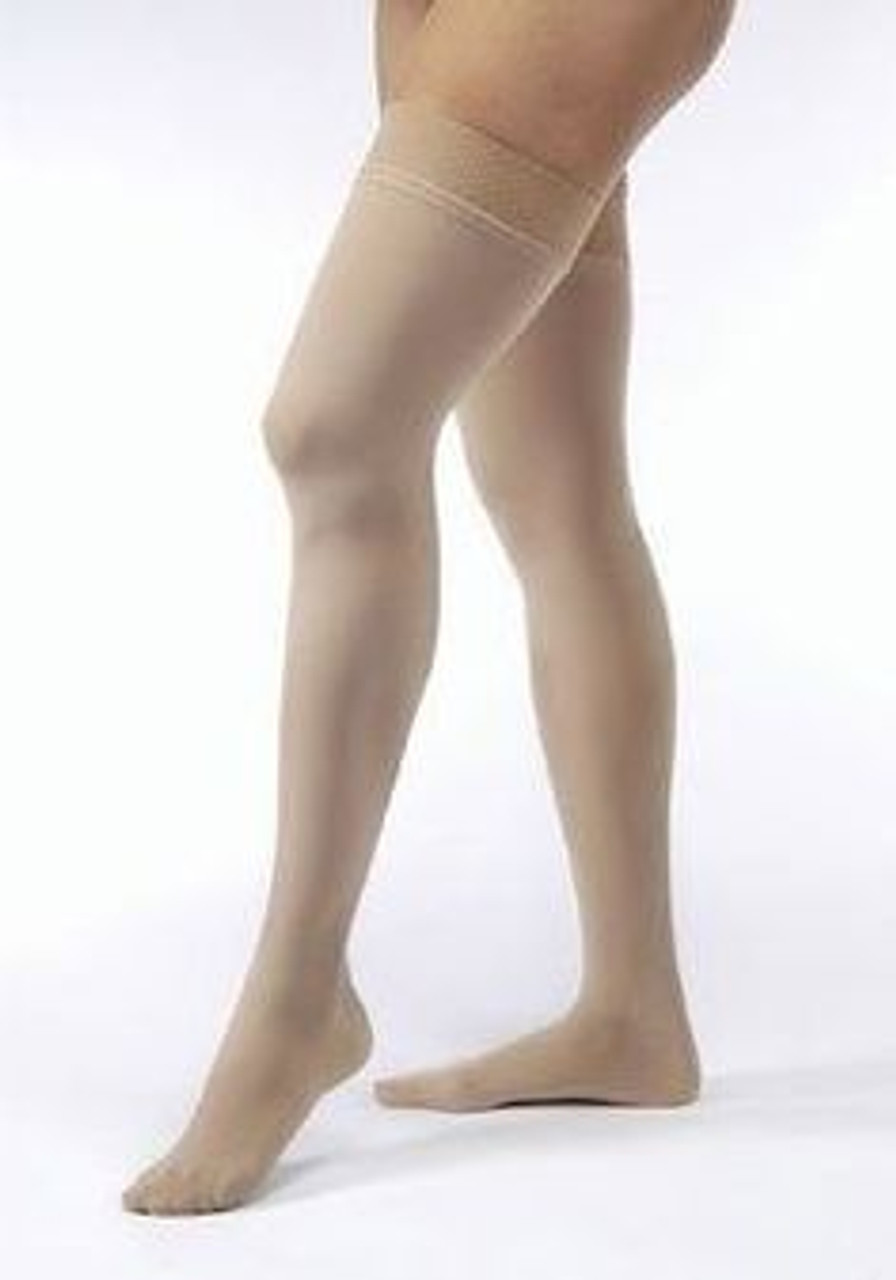 BSN-114216 PR/1 JOBST MEDICAL LEG WEAR, UNISEX, THIGH HIGH, 30-40MMHG, SM, BEIGE, CLOSED TOE