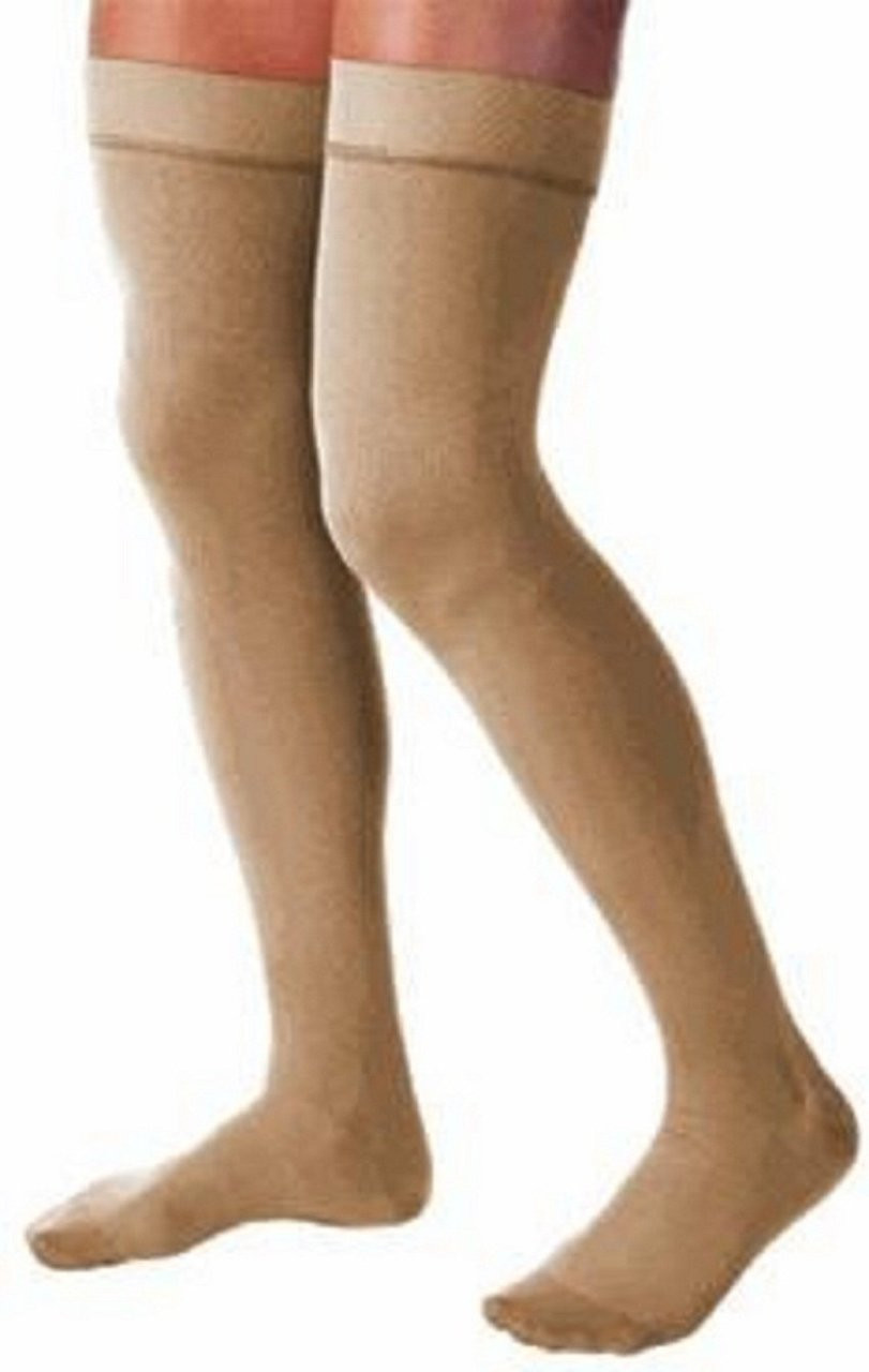 BSN-114823 PR/1 JOBST MEDICAL LEG WEAR, UNISEX, THIGH HIGH, 15-20MMHG, MD, BEIGE, CLOSED TOE