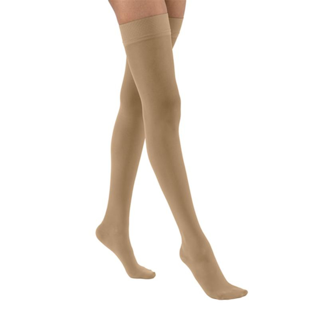 BSN-117222 PR/1 JOBST ULTRASHEER, WOMEN, THIGH HIGH, 8-15MMHG, MD, SILKY BEIGE, CLOSED TOE