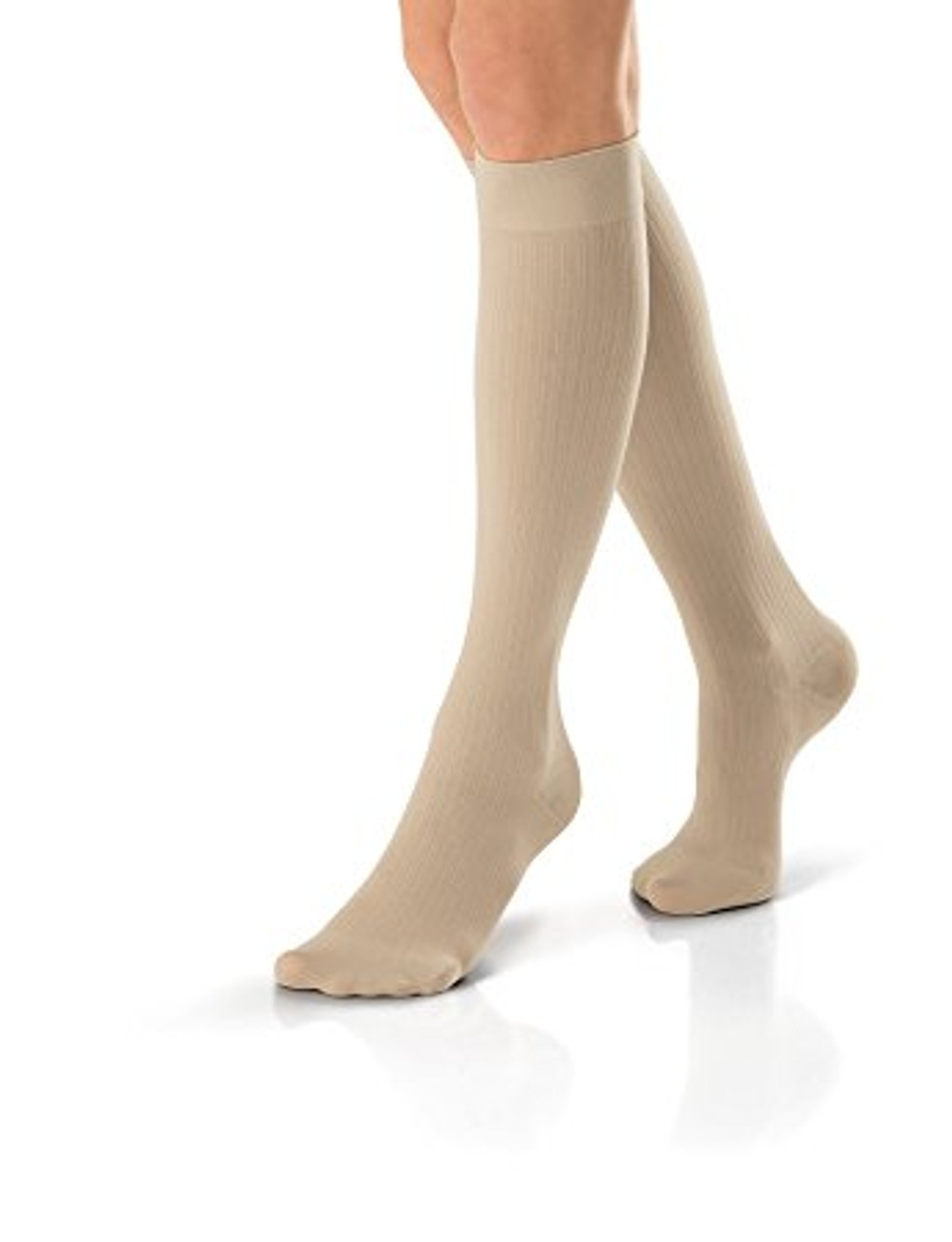 BSN-120240 PR/1 JOBST SOSOFT WOMEN, KNEE HIGH, 8-15MMHG, SM, BROCADE SAND, CLOSED TOE