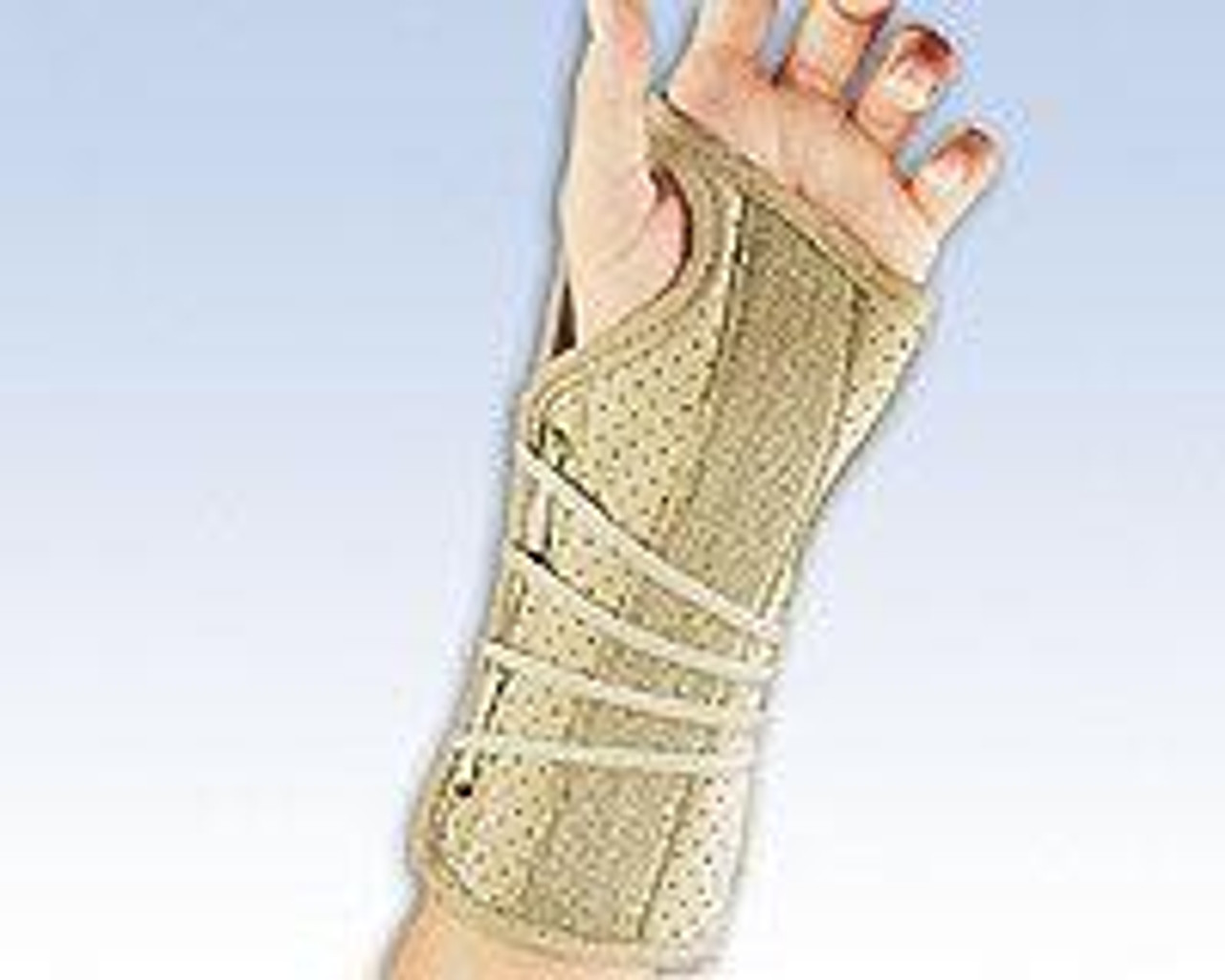 BSN-22150720 SILVER LABEL SOFT FIT SUEDE WRIST SUPPORT XL (FITS OVER 7 1/2), LEFT, BEIGE (BSN-22150720)