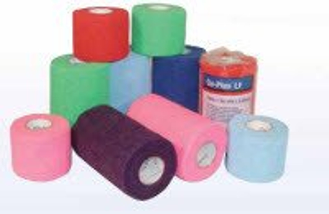 BSN-7210033 BX/36 CO-PLUS LATEX FREE ELASTIC COHESIVE BANDAGE 5CM X 4.5M (STRETCHED), MIXED COLORS