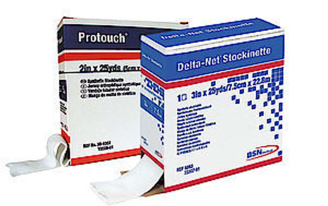 BSN-7230704 BX/1 DELTA-NET SYNTHETIC STOCKINETTE 20CM X 22.8M, WHITE