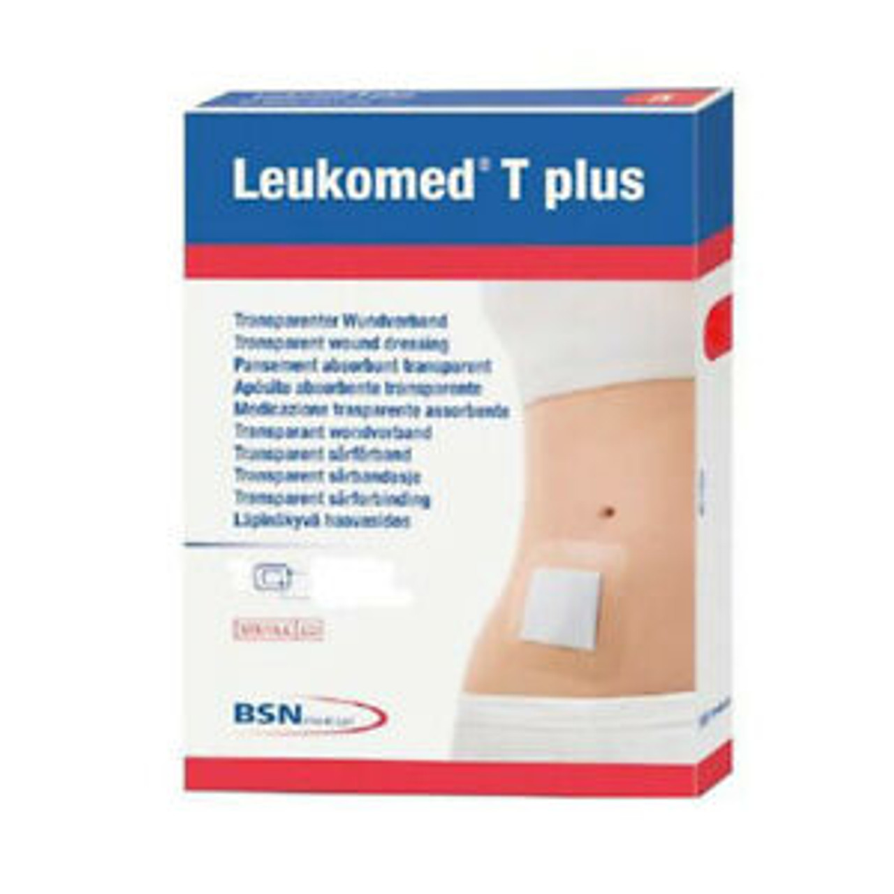 BSN-7238202 LEUKOMED T PLUS WATERPROOF ADHERENT TRANSPARENT STERILE DRESSING W/ABS PAD 8CM X 15CM