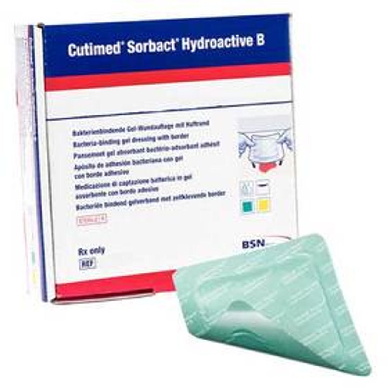 BSN-7264605 BX/10 CUTIMED SORBACT HYDROACTIVE ANTIMICROBIAL DRESSING 19CM X 19CM (PAD 15cm x 15cm)