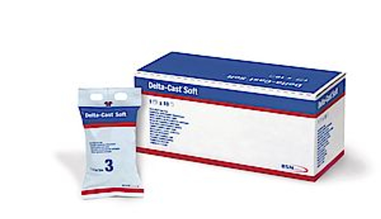 BSN-7270812 BX/10 DELTA-CAST SOFT POLYESTER SEMI-RIGID CAST TAPE 5CM X 3.6M, WHITE