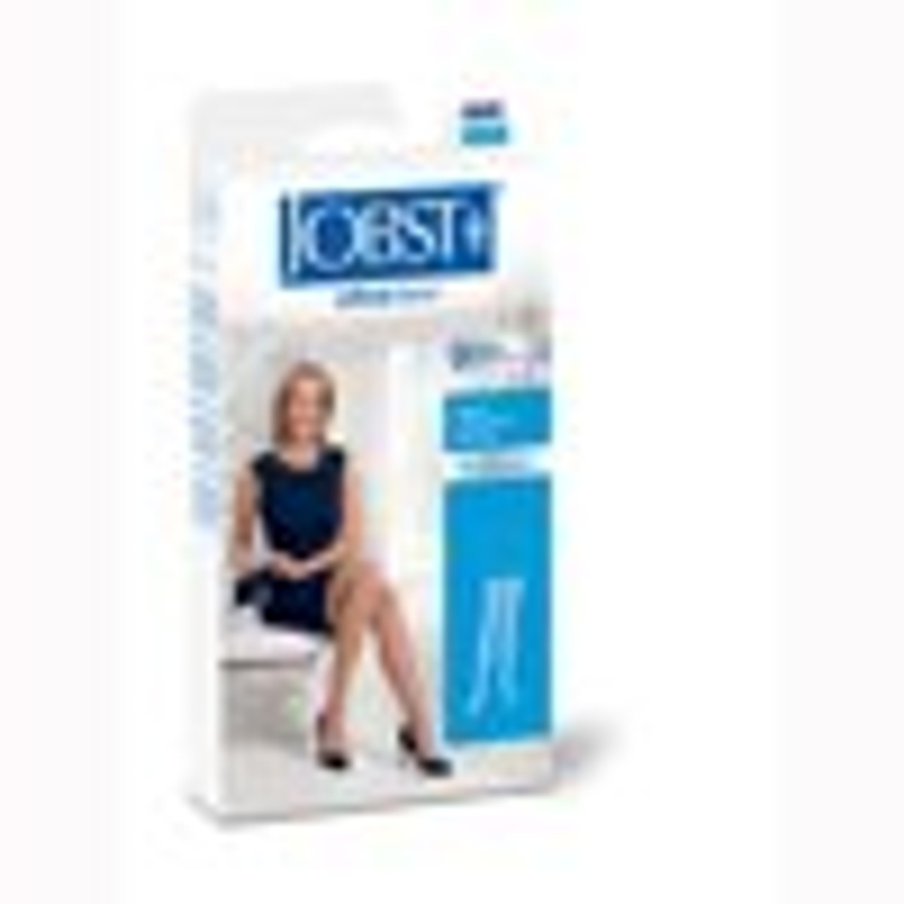 BSN-7517026 PR/1 JOBST ULTRASHEER WOMEN, THIGH HIGH W/SIL LACE BAND, 15-20MMHG, MD, ESPRESSO, CLOSED TOE