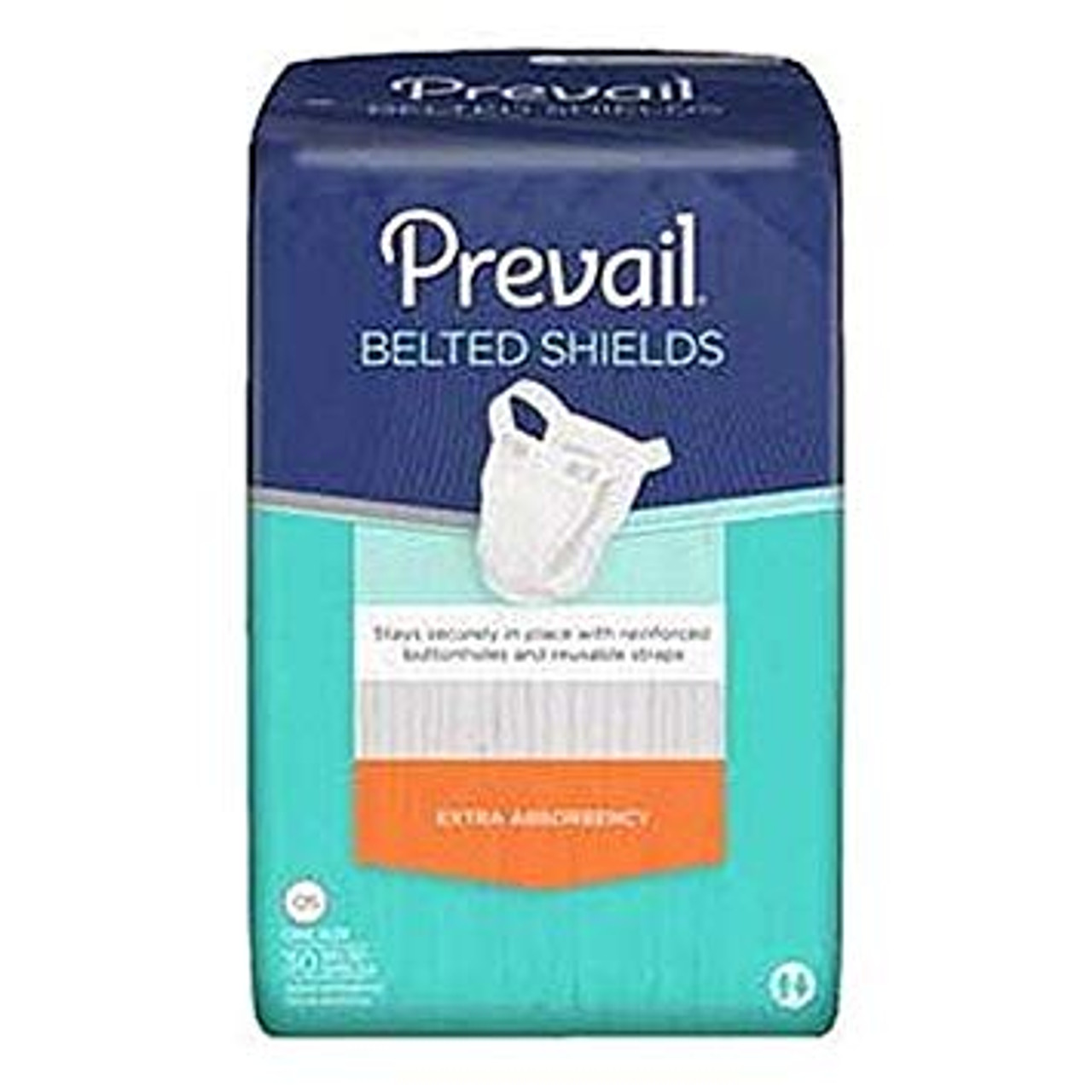 Prevail PV-324 Belted Brief Undergarment Extra Absorbent, White , One Size - 4 bags of 30