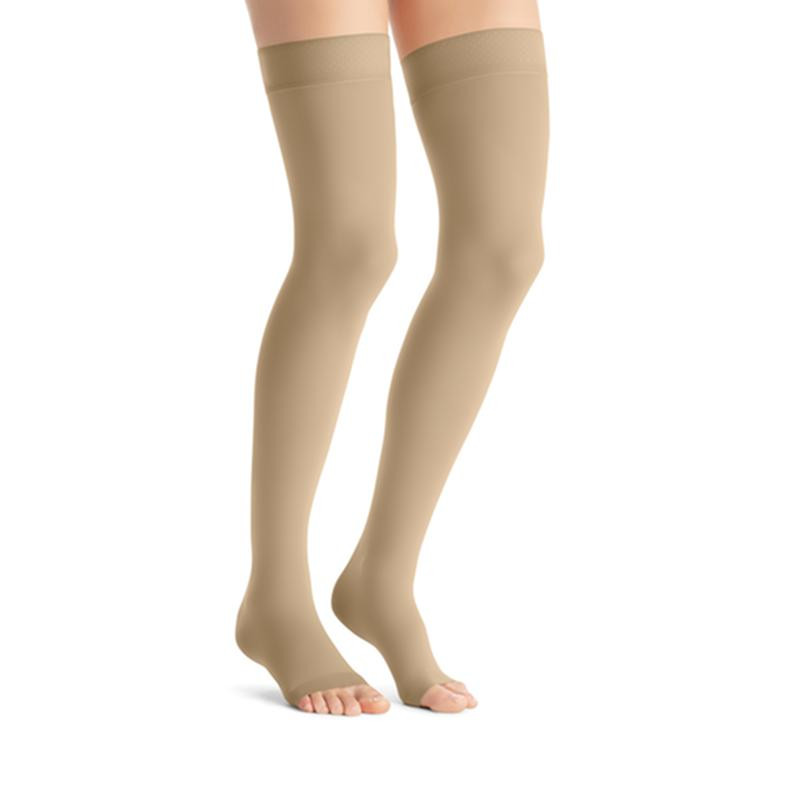 BSN - BSN 7523524 - PR/1 JOBST OPAQUE WOMEN, THIGH HIGH PETITE W/SIL DOT BAND, 30-40MMHG, LG, NATURAL, OPEN TOE