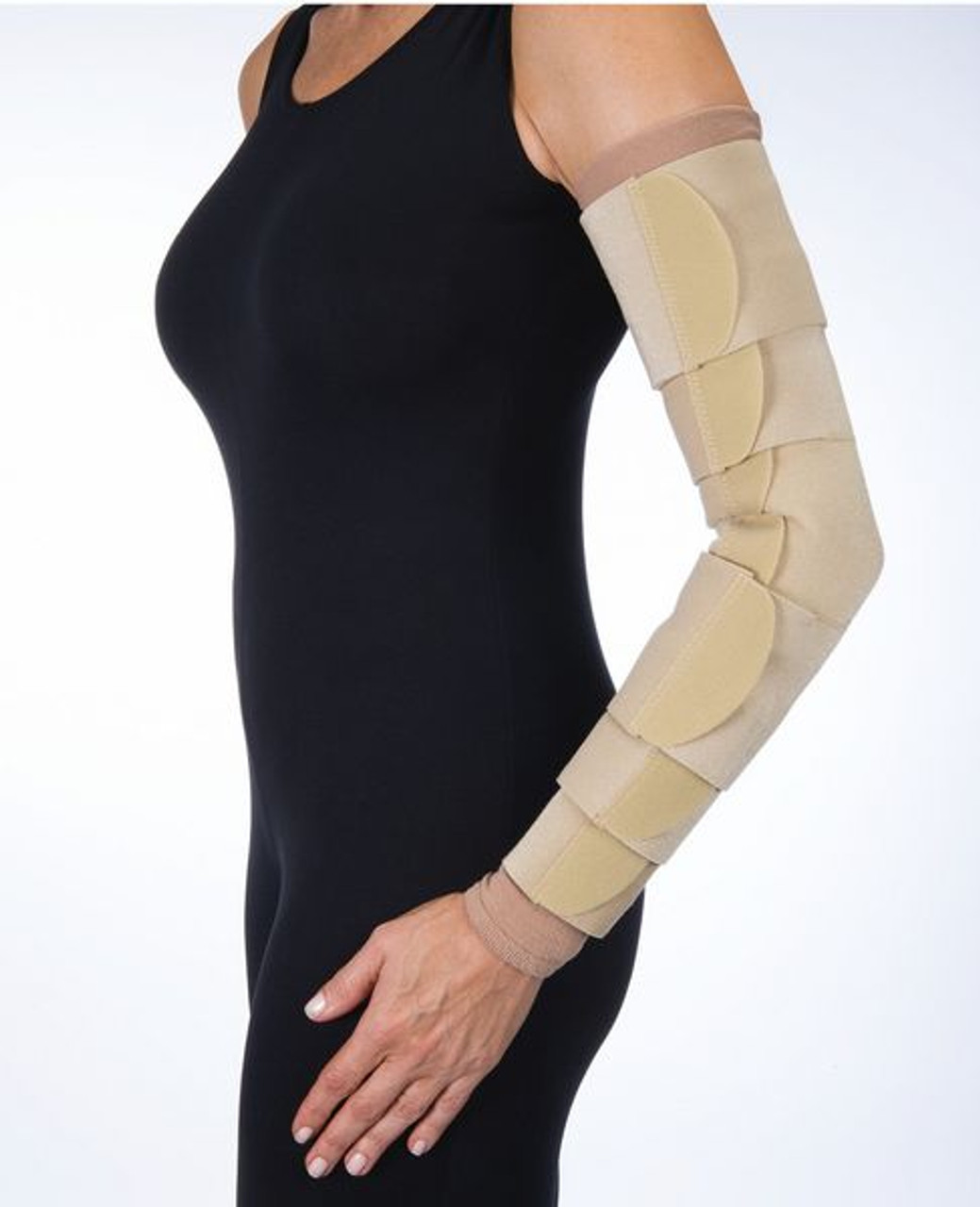 BSN-7665014 BX/1 JOBST FARROWWRAP LITE READY-TO-WEAR ARM WRAP 20-30 MMHG, MEDIUM SHORT RIGHT, TAN