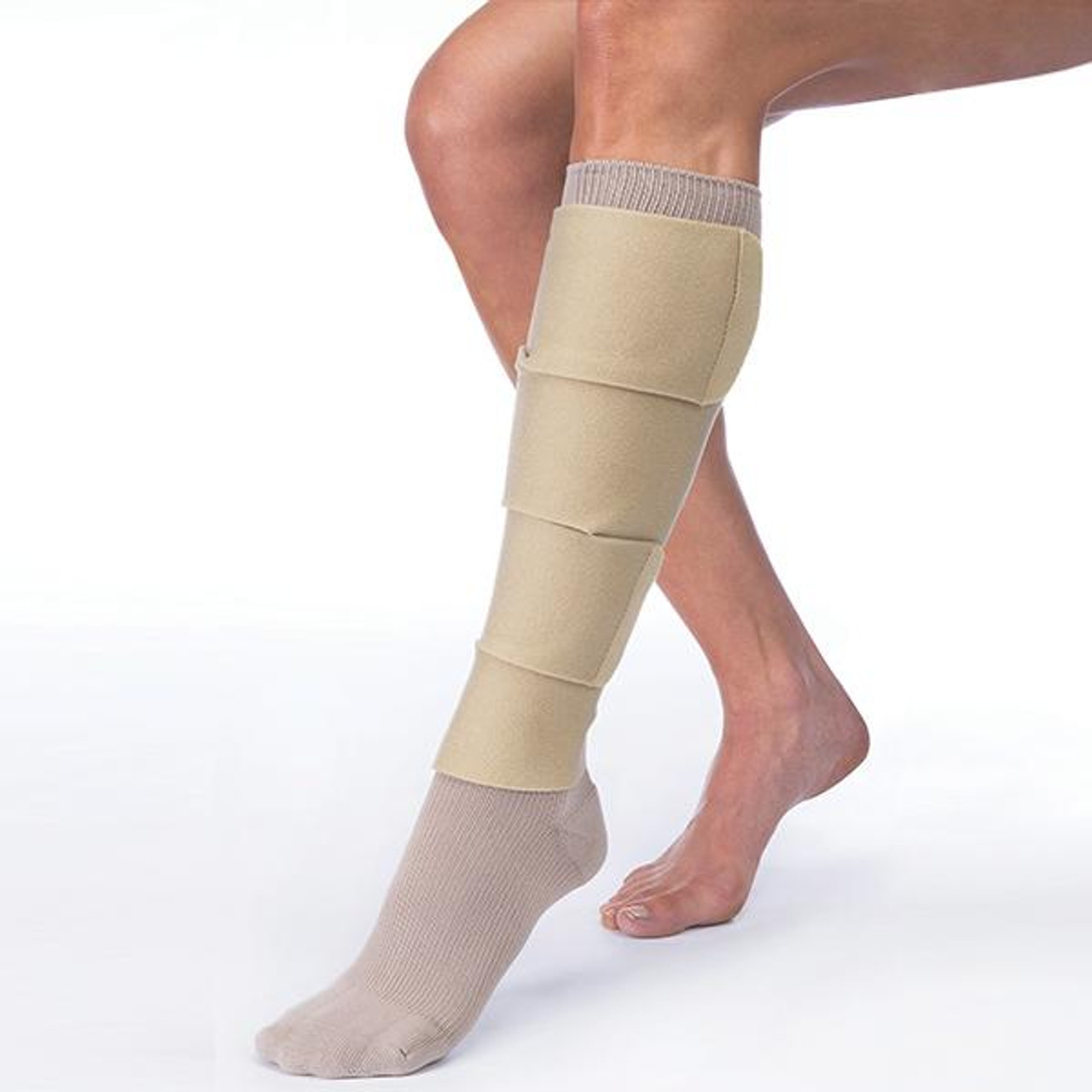 BSN-7666102 BX/1 JOBST FARROWWRAP 4000 READY-TO-WEAR LEGPIECE 30-40 MMHG, MEDIUM REGULAR, TAN