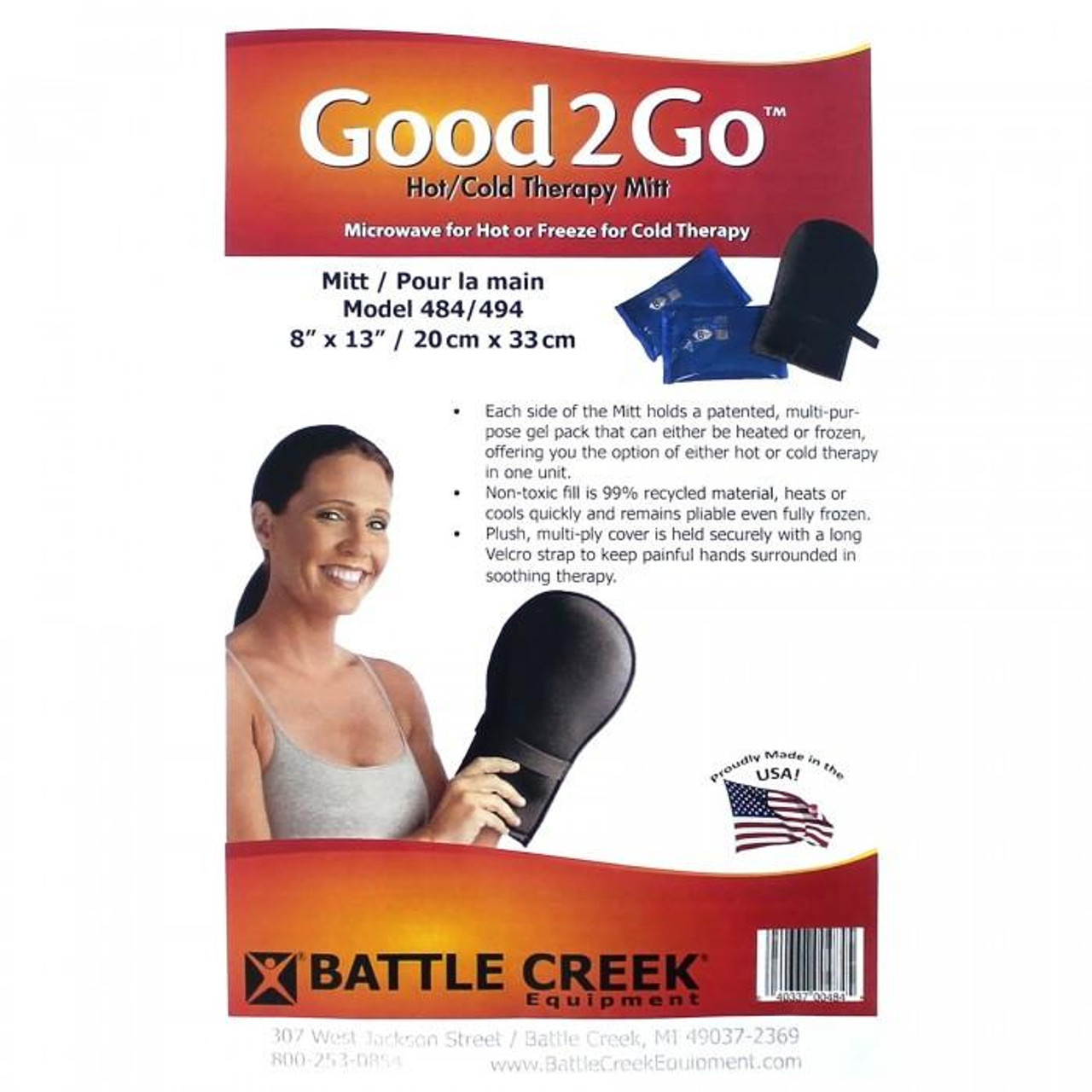 Battle Creek 484 GOOD2GO MITT 8" X 13" POLYBAG (Battle Creek 484)