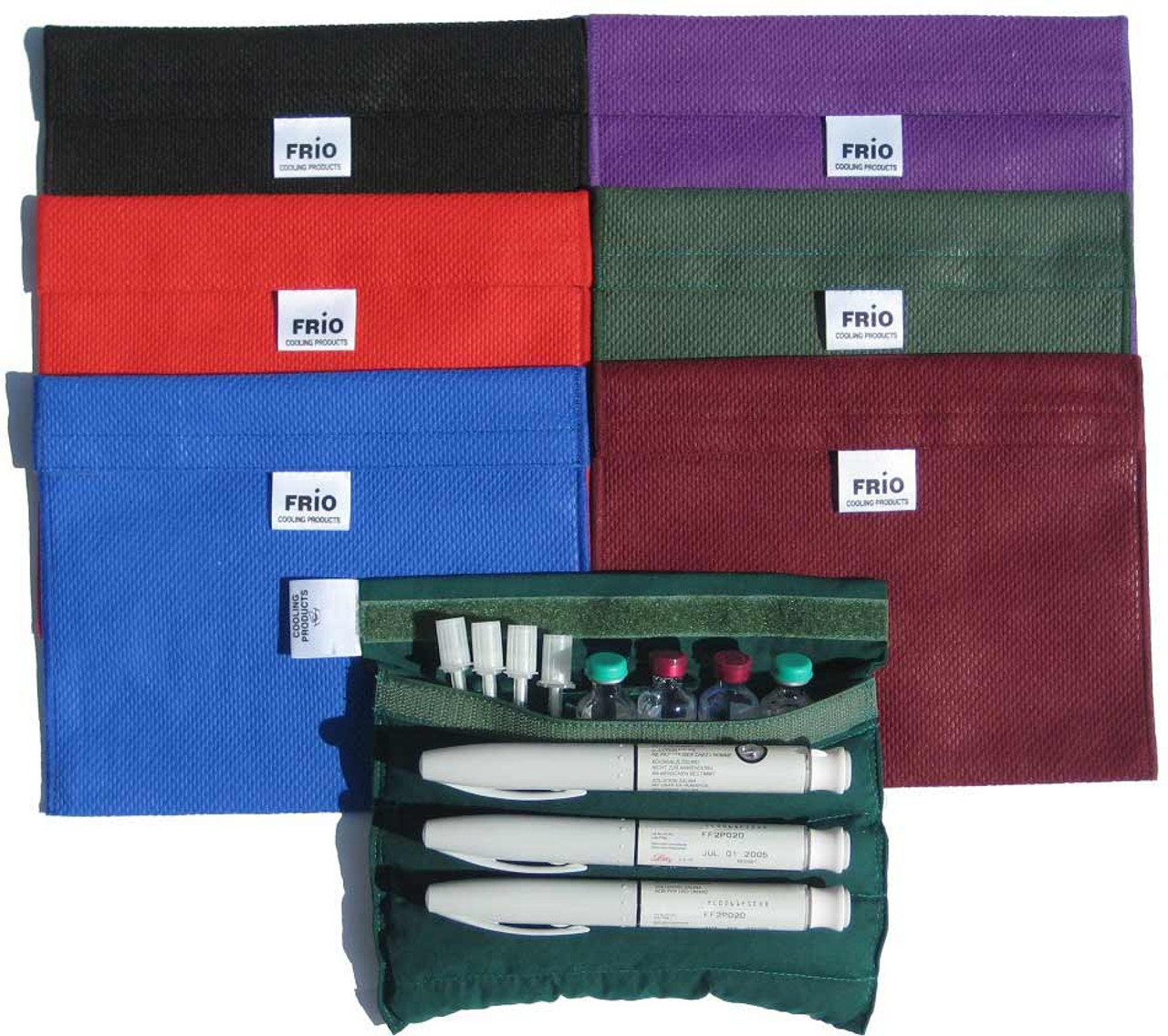 FRIO 1130-SM FRIO SMALL INSULIN COOLING CASE (COLORS: RED, BLUE, BURGUNDY, GREEN, BLACK, PURPLE) (FRIO 1130-SM)