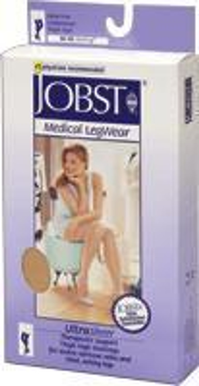 Jobst 121502 PAIR/1 JOBST ULTRASHEER KNEE HIGH STOCKINGS 20-30 MMHG, SIZE LARGE (NATURAL) (Jobst 121502)