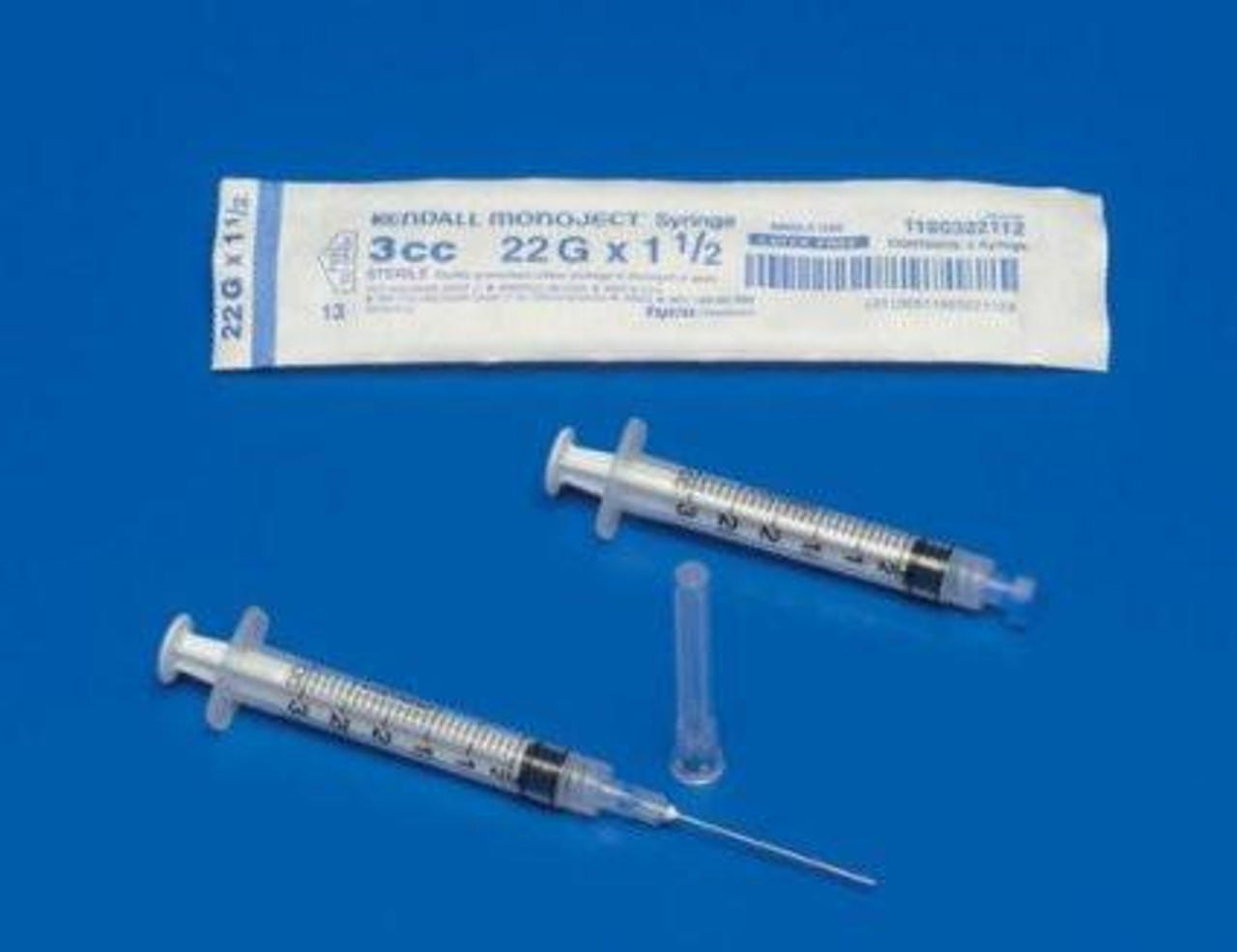 Kendall 1180300777 (CS8) BX/100 MONOJECT SOFTPACK 3CC SYRINGE, LUER-LOK (Kendall 1180300777)