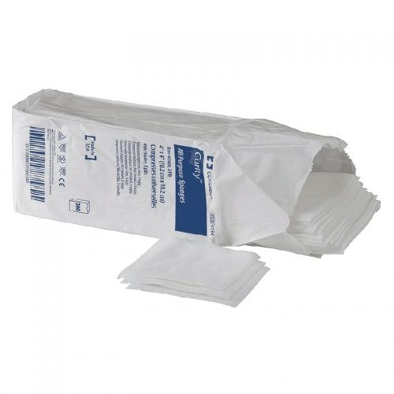 Kendall 8043 VERSALON NON-STERILE, NON WOVEN SPONGE 3"x3", 4-PLY PK/50