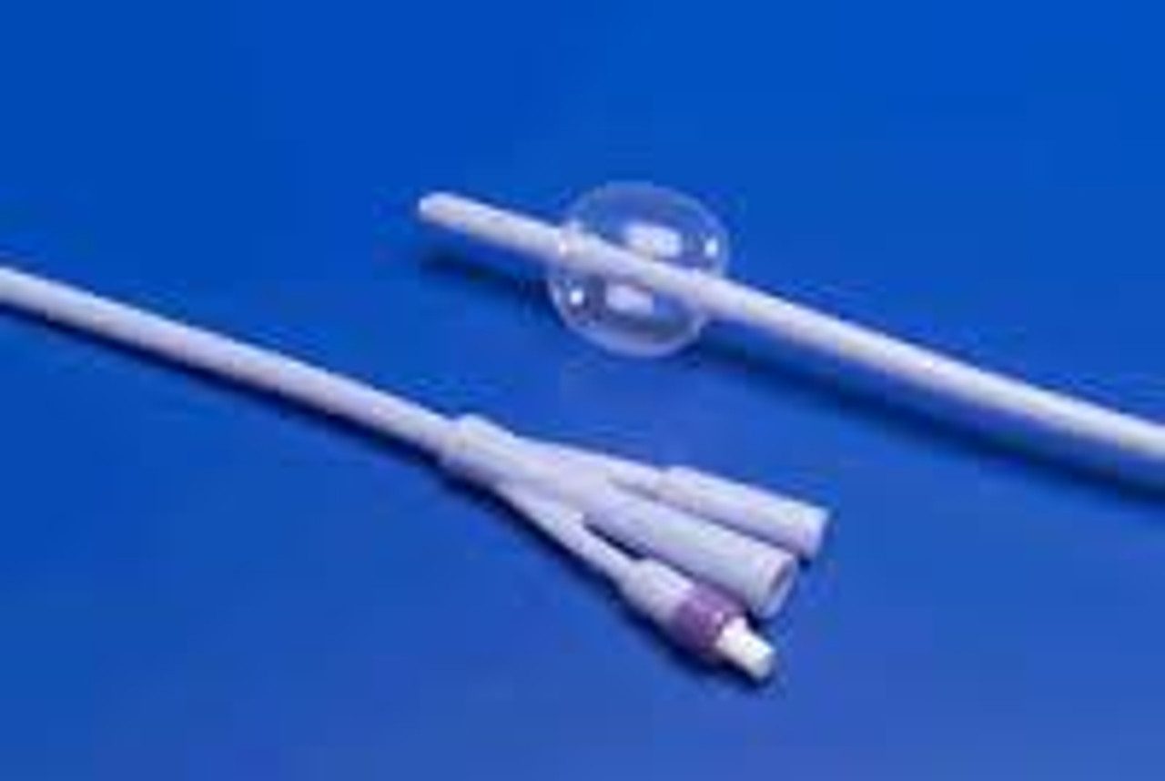 Kendall 8887665183 BX/10 COVER 3-WAY FOLEY CATHETER, 18FR, 30CC, REINFORCED TIP (Kendall 8887665183)