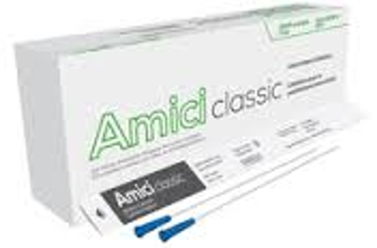 Ostomy Essentials AMICI 3908 BX/100 AMICI CLASSIC MALE INTERMITTENT CATHETERS, SIZE 8FR 16"