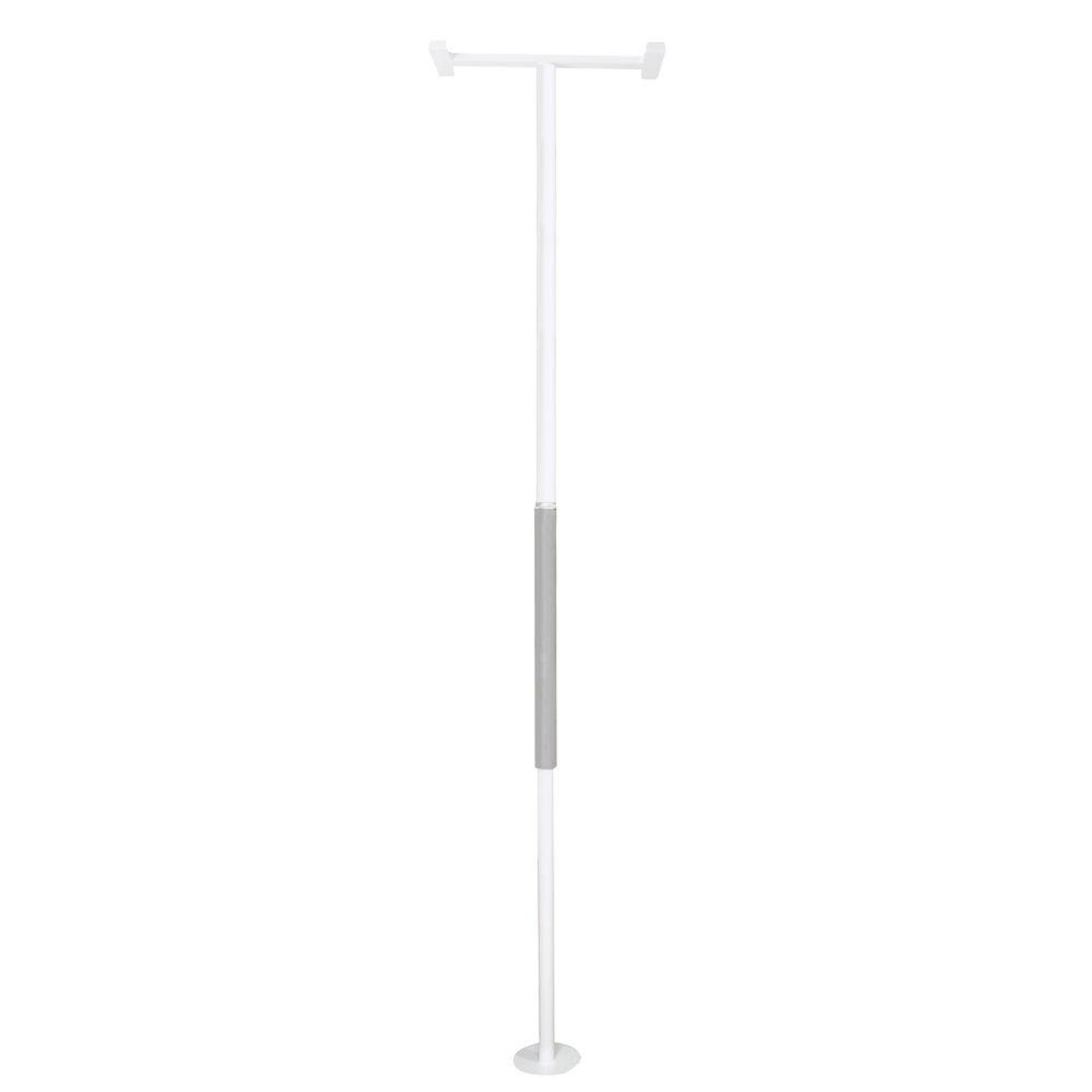 Standers 1150W SECURITY POLE, 7FT - 10FT CEILINGS, WHITE