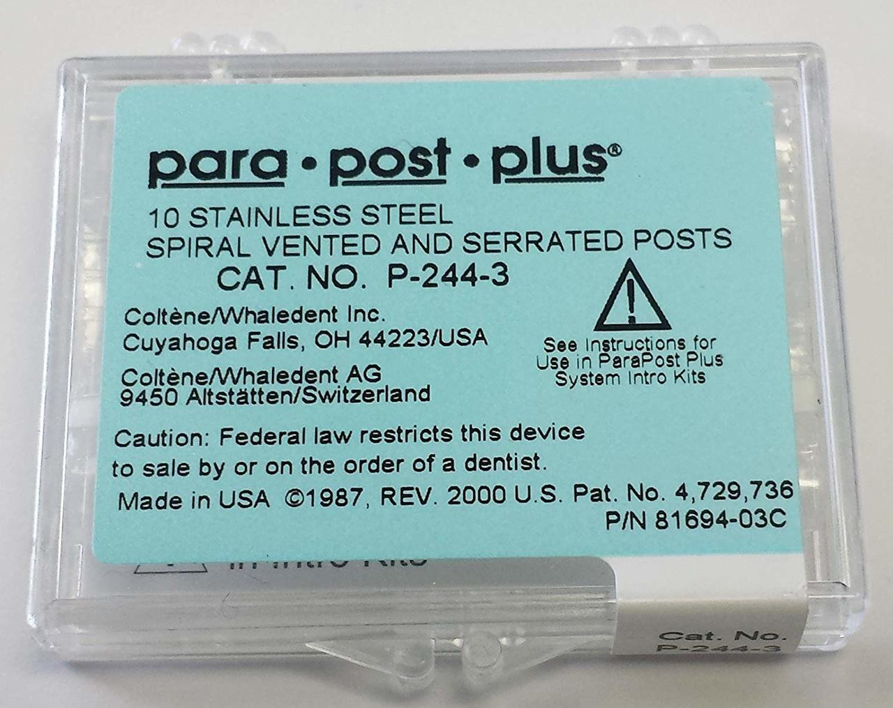 CWH-P-44-5 Coltene Whaledent Parapost Ss #5 (10/Pk) (CWH-P-44-5)