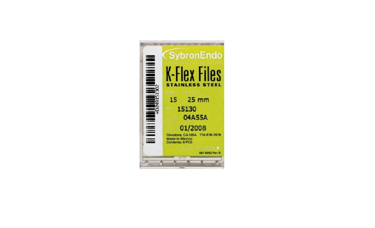 Kerr 15142 Sybron K-Flex Files 25mm #30