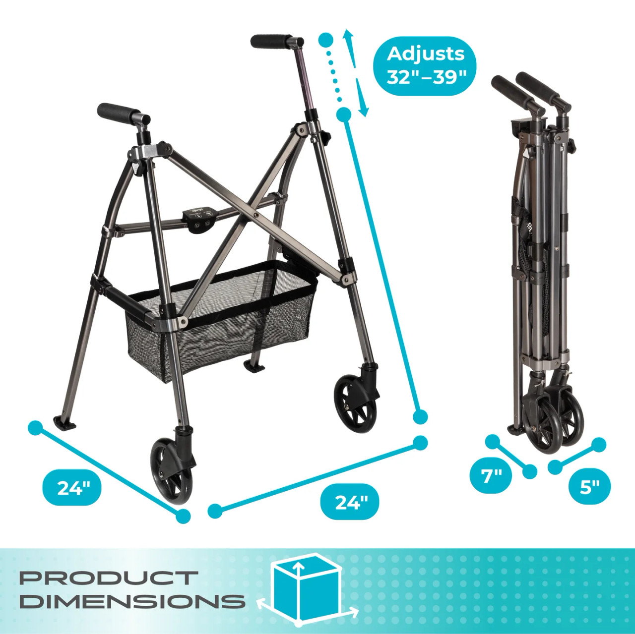 Stander Wonder Walker Plus - 4300 BW Black Walnut