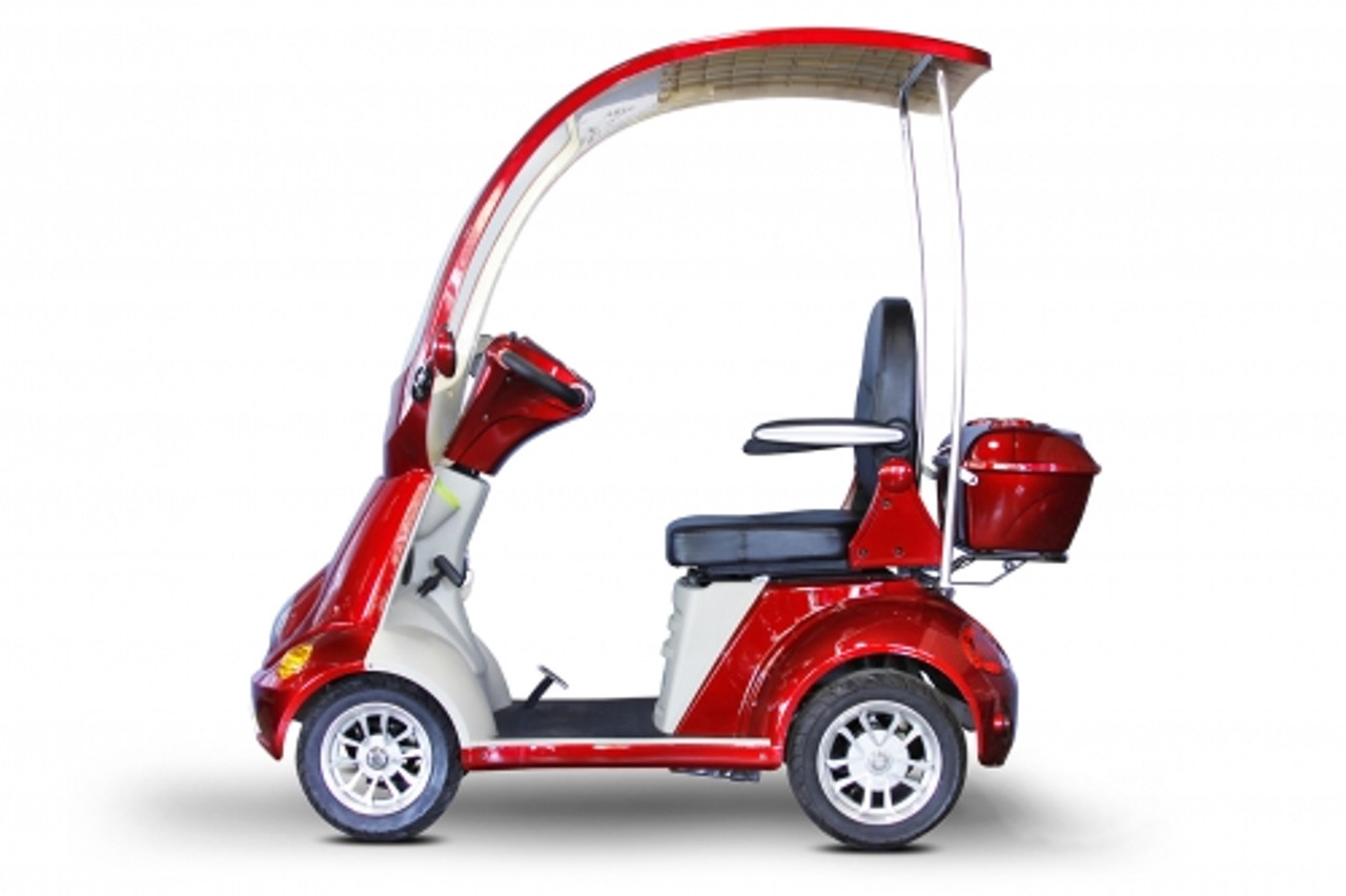 eWheels EW-54 4-Wheel Power Scooter/ Mini Golf Cart, Red